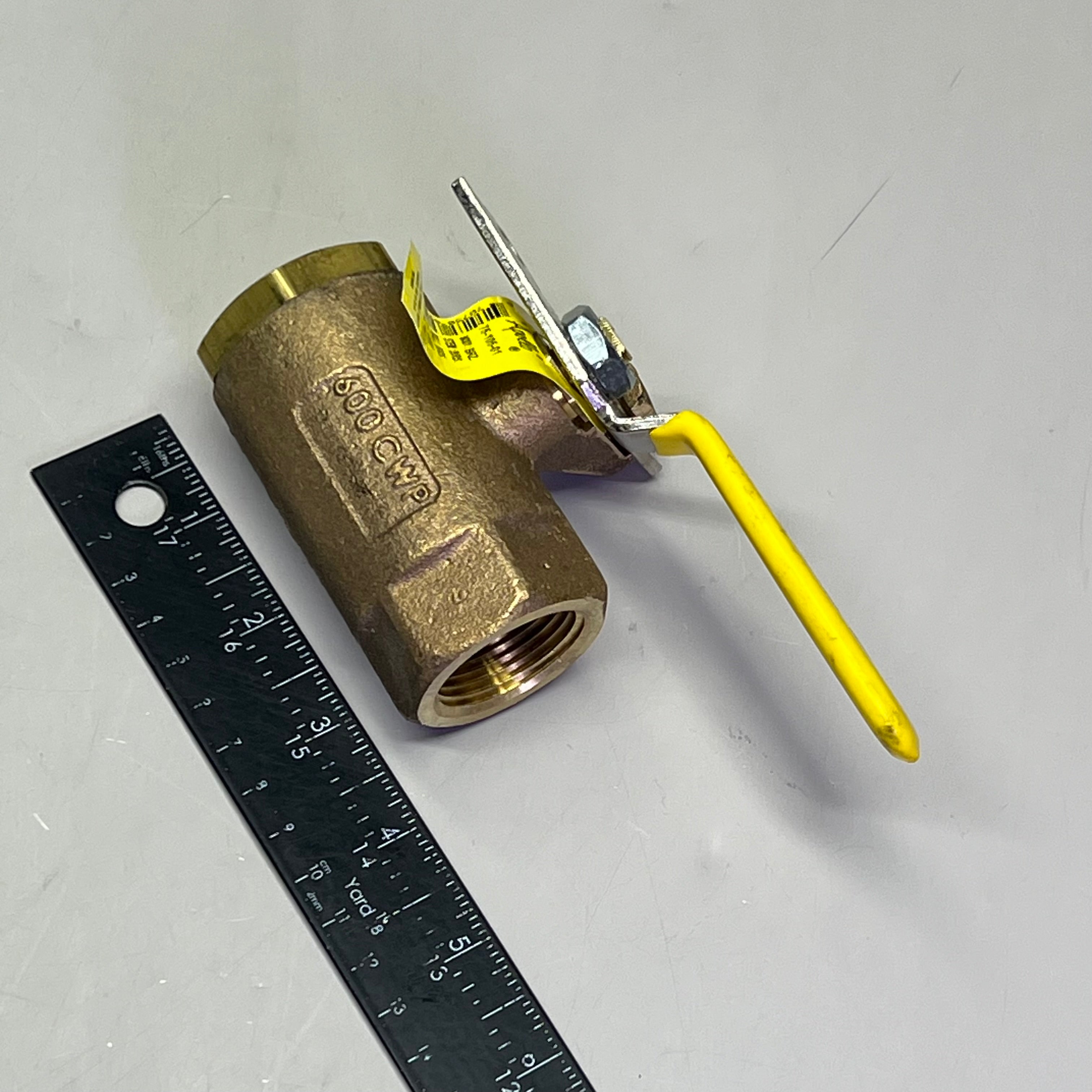 APOLLO Bronze Body 2-Piece Ball Valve W/ Pad Lock 1" 2.2" Top Inlet 75-105-01