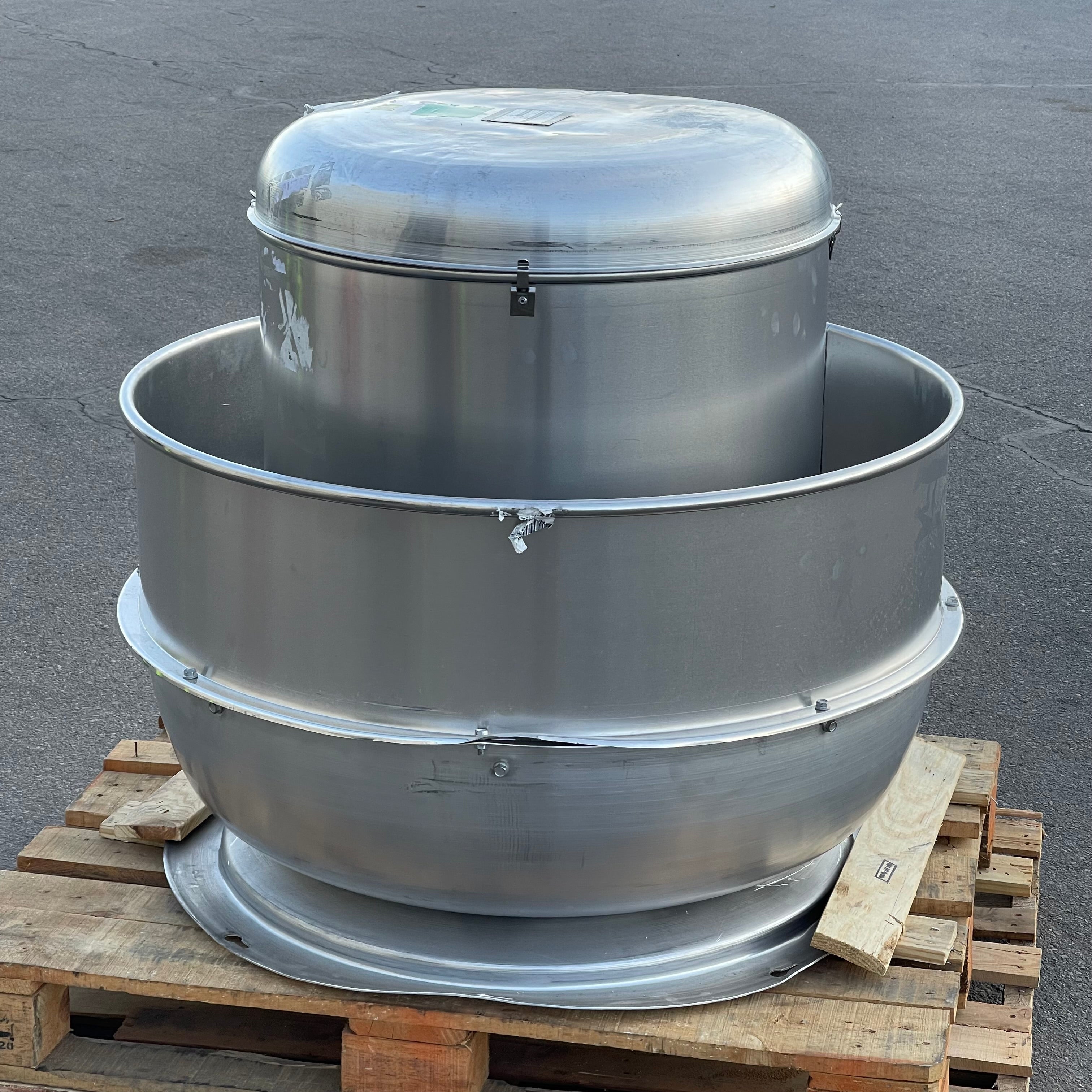 LOREN COOK Direct Drive Exhaust Fan 18" 3/4 HP 115 Volt 1 Phase 180W11D180ACW (New, Dented Top)