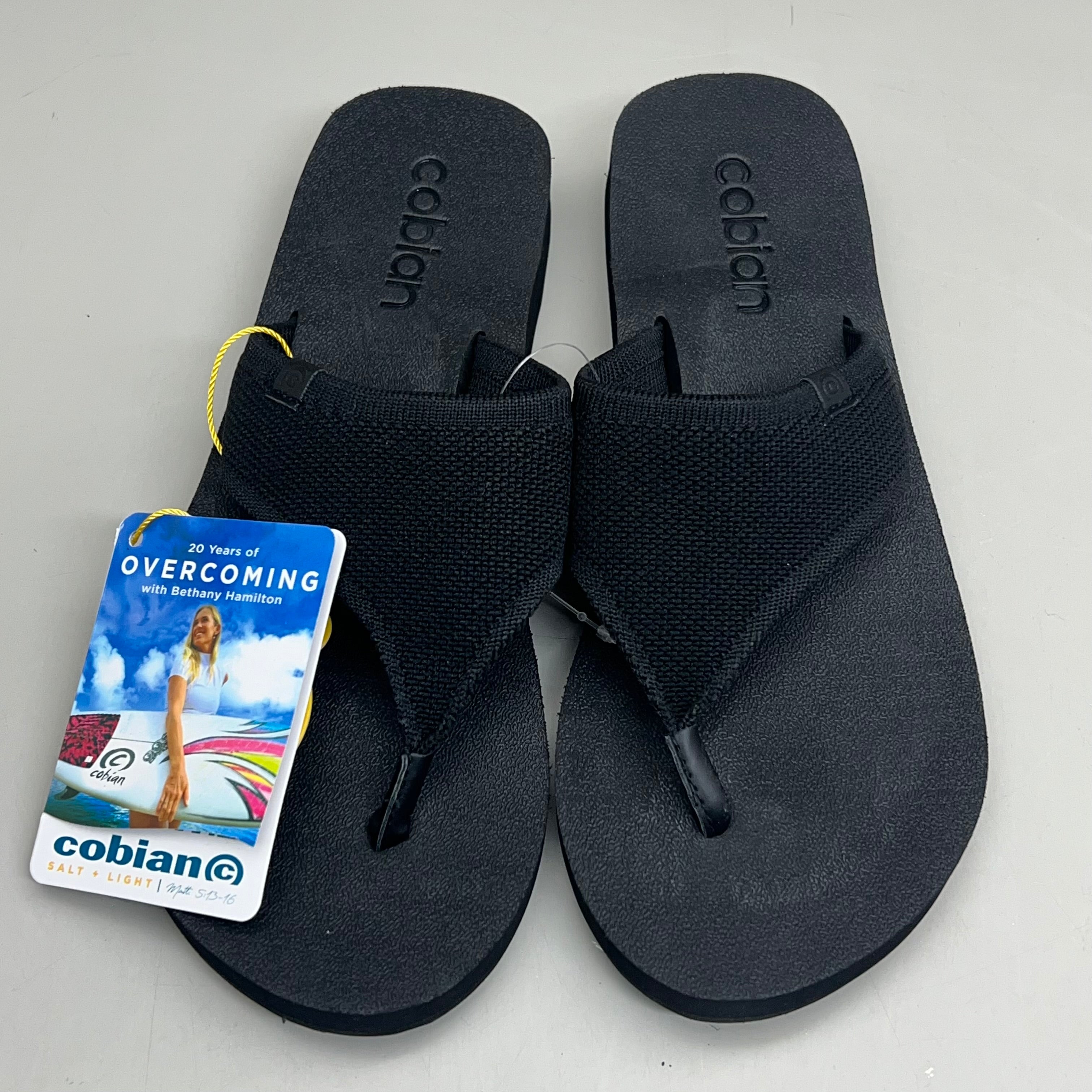 COBIAN Bermuda Bounce Sporty Style EVA Outsole Women's Sz 6 Black BEB24-001-06