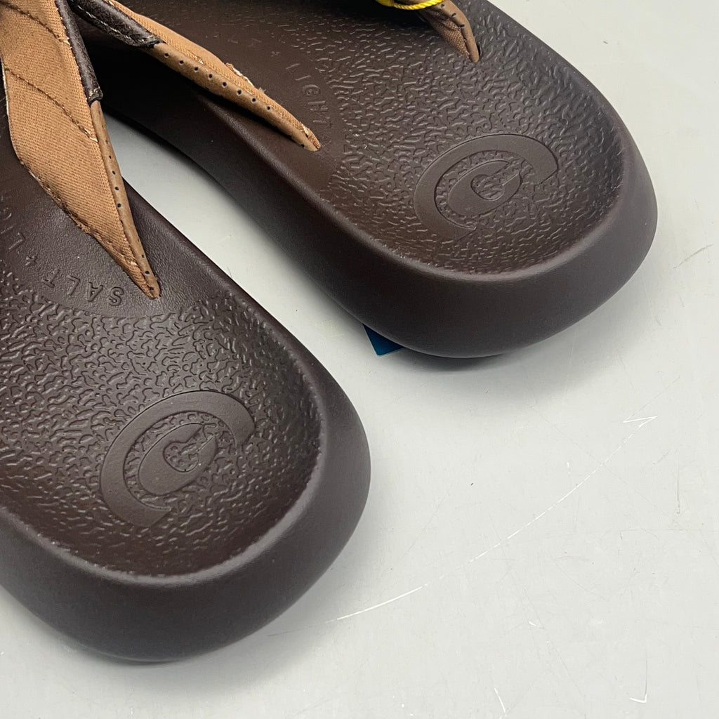 COBIAN Compass Synthetic Leather Strap Men's Sz 13, EU 46 Chocolate COM25-201-13