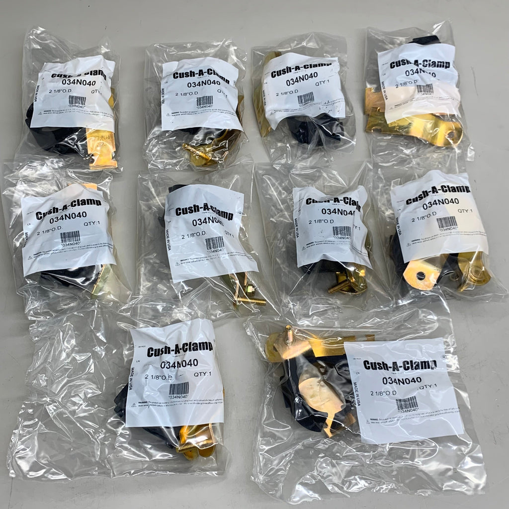 ZSI (10 Pack) Cush-A-Clamp Insulation Strut Mount Clamp 2-1/8" OD Galv 034N040