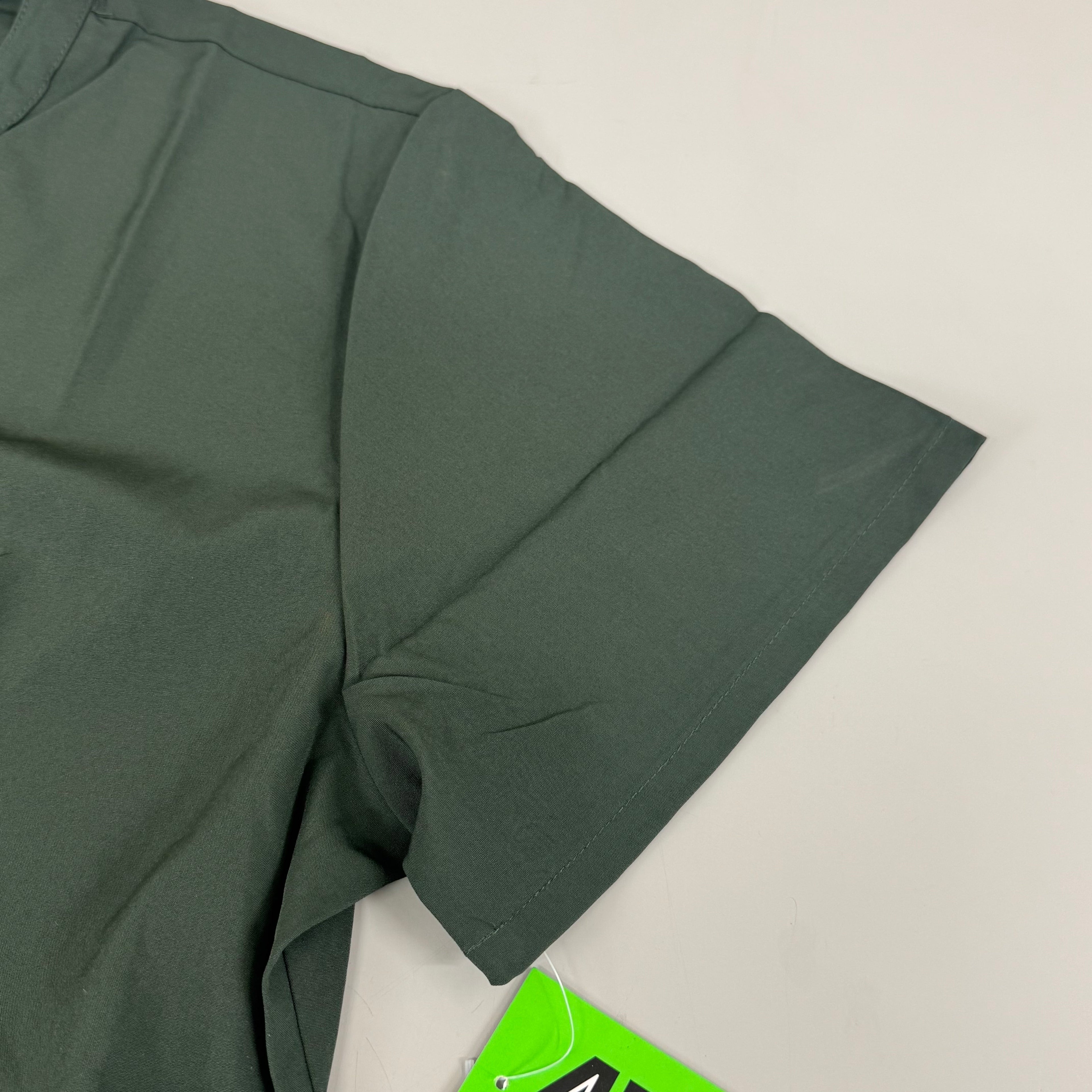 GREEN TOWN 4 Flex Scrubs Jumpsuit Cinch In Waist Women's Sz M Olive GFX-023AST