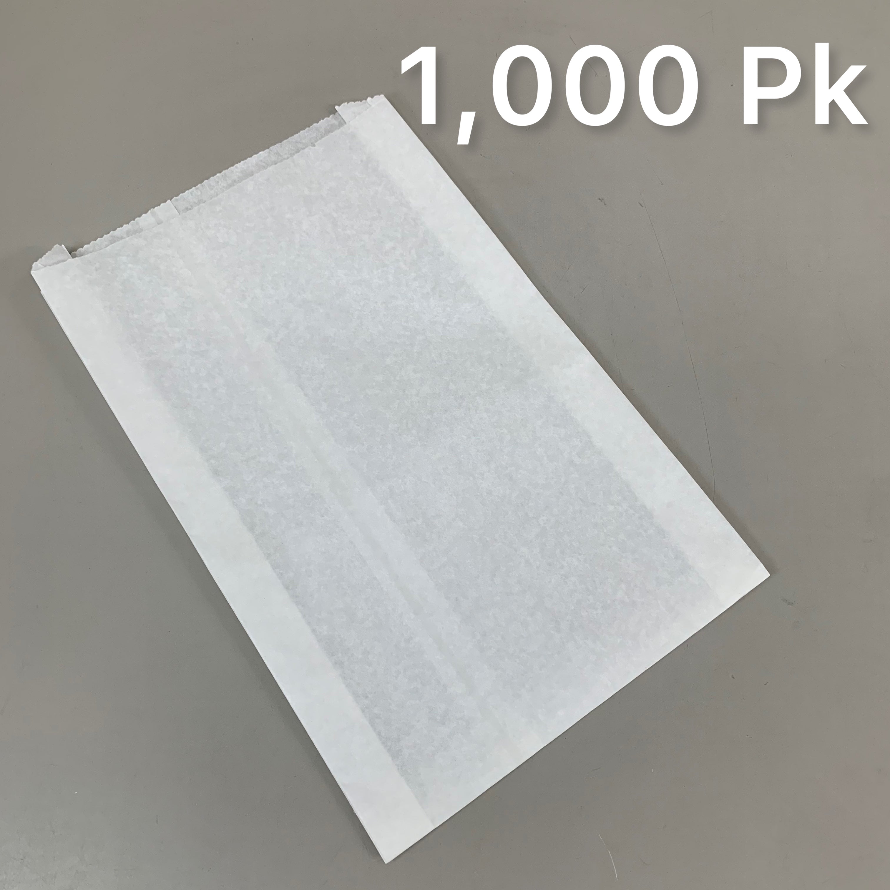 BROWN PAPER GOODS (1,000 Pack) Plain Waxed Storage Bread Bags 15"x9" White 1424