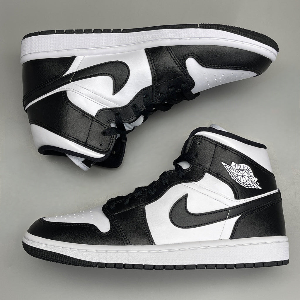 NIKE AIR JORDAN 1 Mid Panda Shoe Women's Sz 8.5 Black / White DV0991-101 (New)