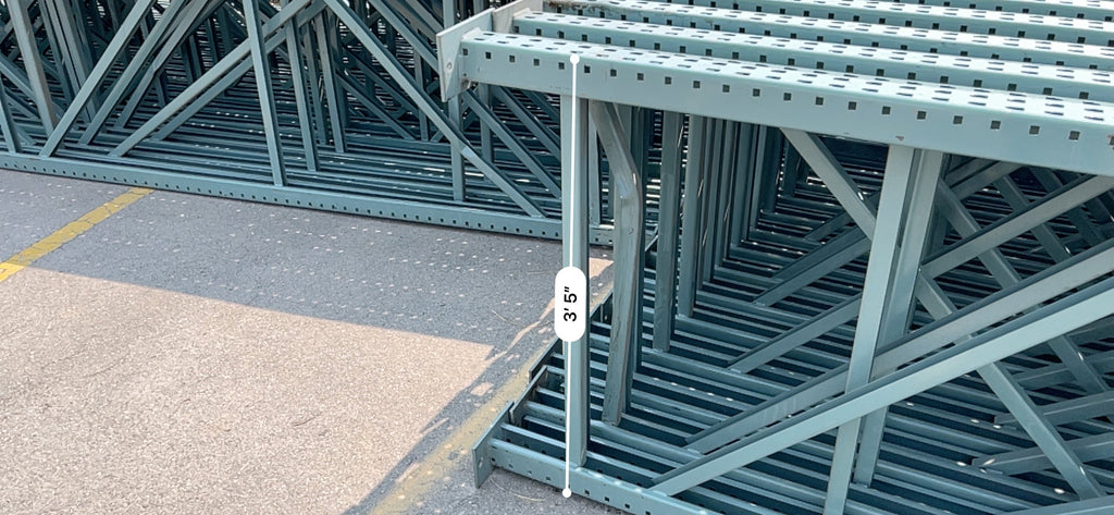 INTERACK Pallet Rack Upright Teardrop Style (Round & Angular) (16ft) 192”H x 42”D (Pre-Owned)
