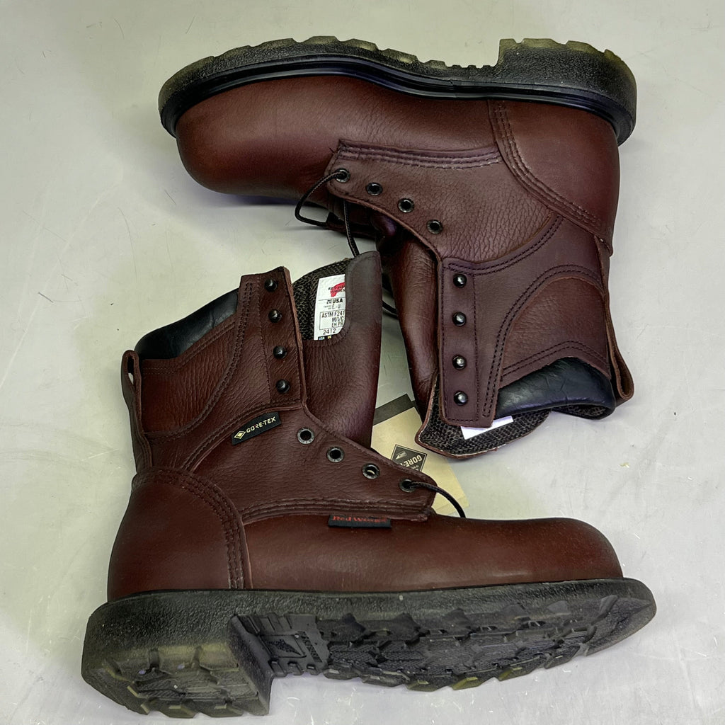RED WING SHOES Men's Sz 9 Insulated, Waterproof CSA Safety Toe Boot, Brown 2412 (New Other, Dirty Box)