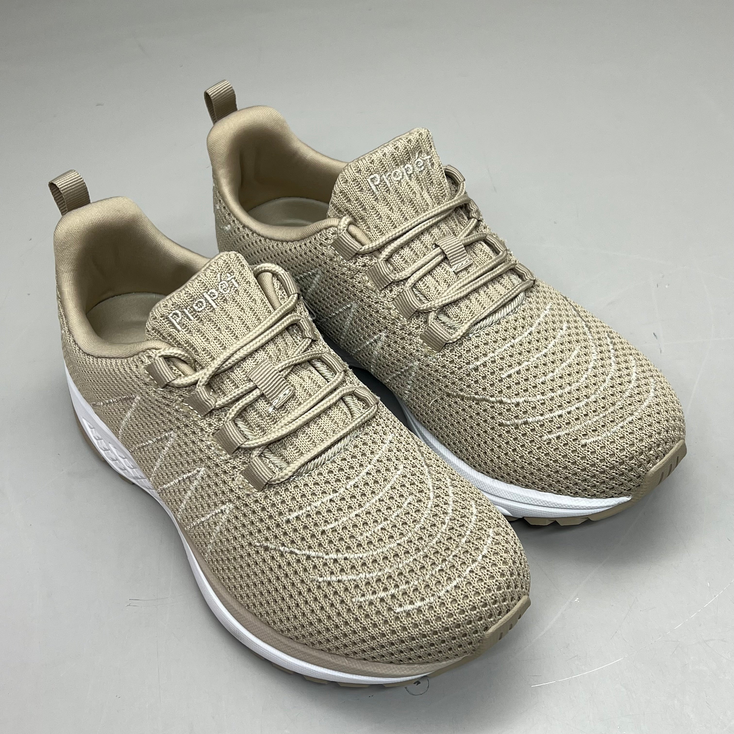 PROPET Tour Knit Double Insoles Ortholite Shoes Women's Sz 8 W(D) Sand WAA112M