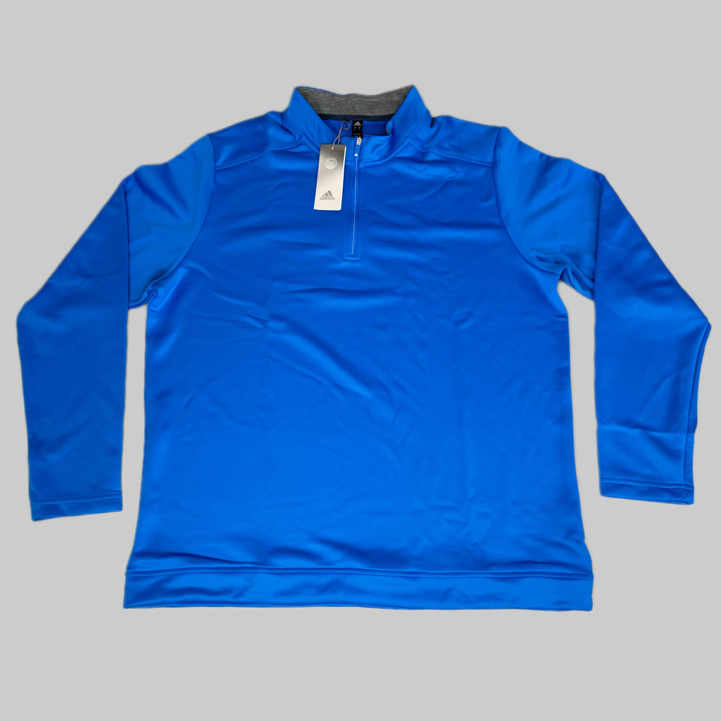 ADIDAS Men's Club 1/4 Zip Golf Sweatshirt Sz-XL Blue Rush HA6148