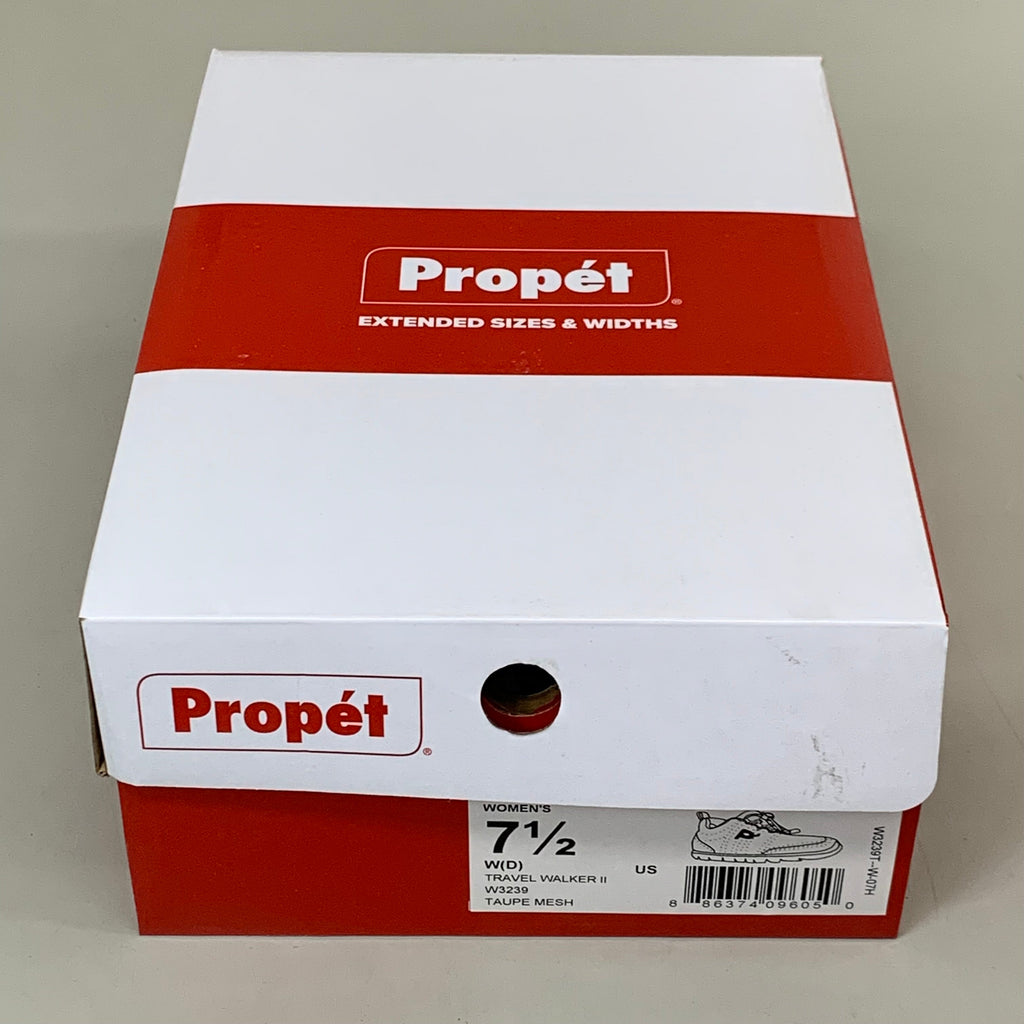 PROPET Travel Walker II Sneaker Shoes Women's SZ 7.5 Taupe Mesh W3239T-W-07H