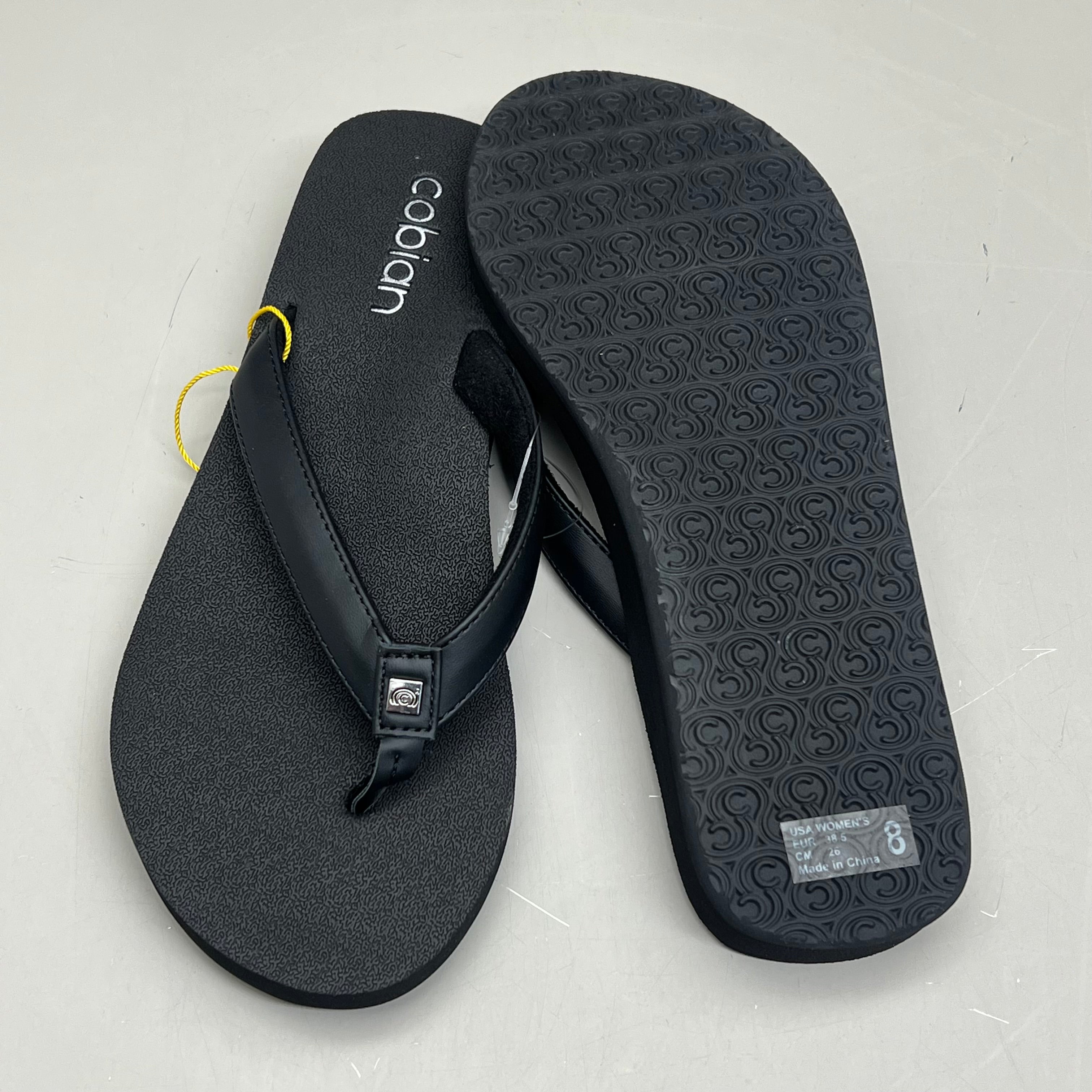 COBIAN Skinny Bounce Comfortable Synthetic Strap Women's Sz 6 Black SKI25-001-06