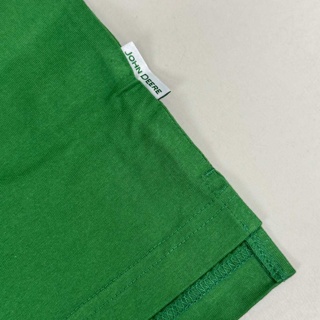 JOHN DEERE Embroidered Logo Short Sleeve Tee Shirt Men's Sz XXL Green 1896842