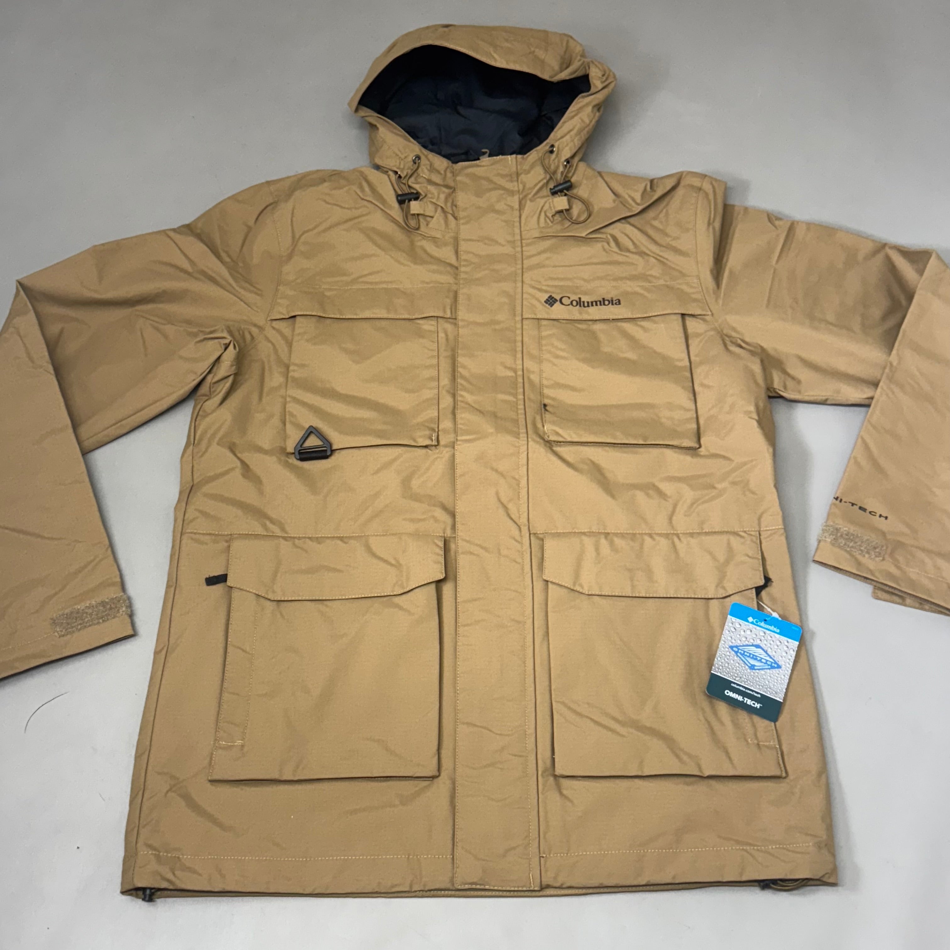 COLUMBIA Waterproof Breathable Landroamer Jacket Men's Sz S Delta WM2778-257