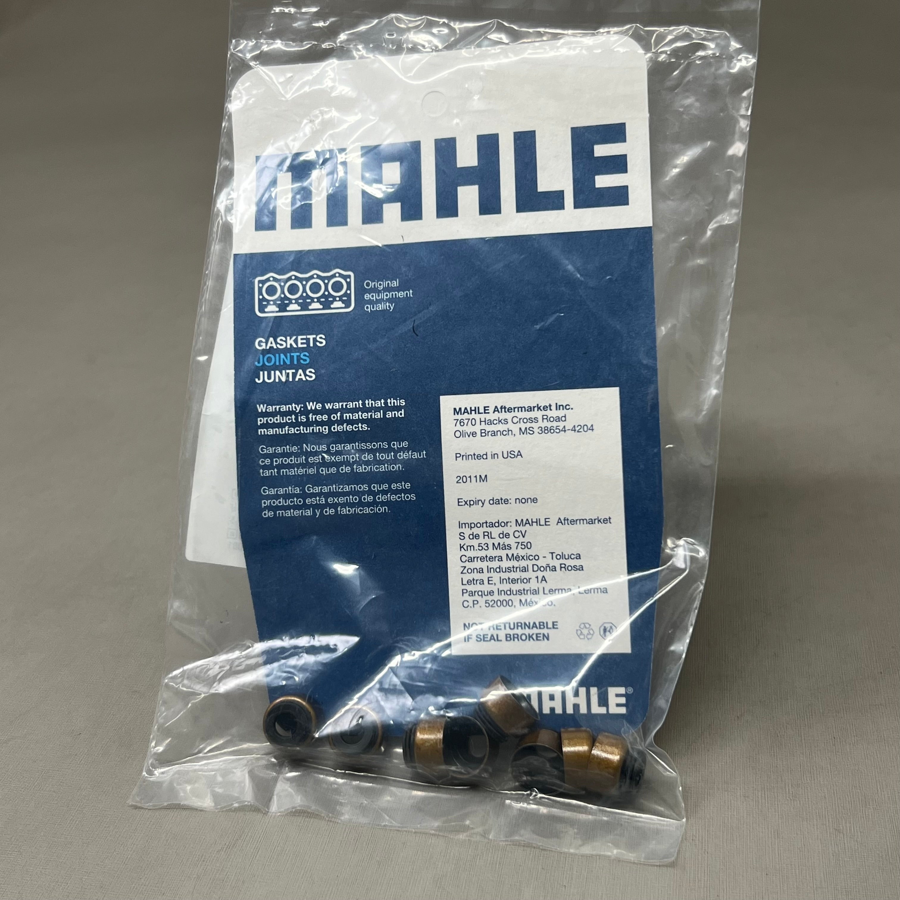 MAHLE (8 Pieces) Engine Valve Stem Oil Seal Set for Honda Black/Brown SS45678