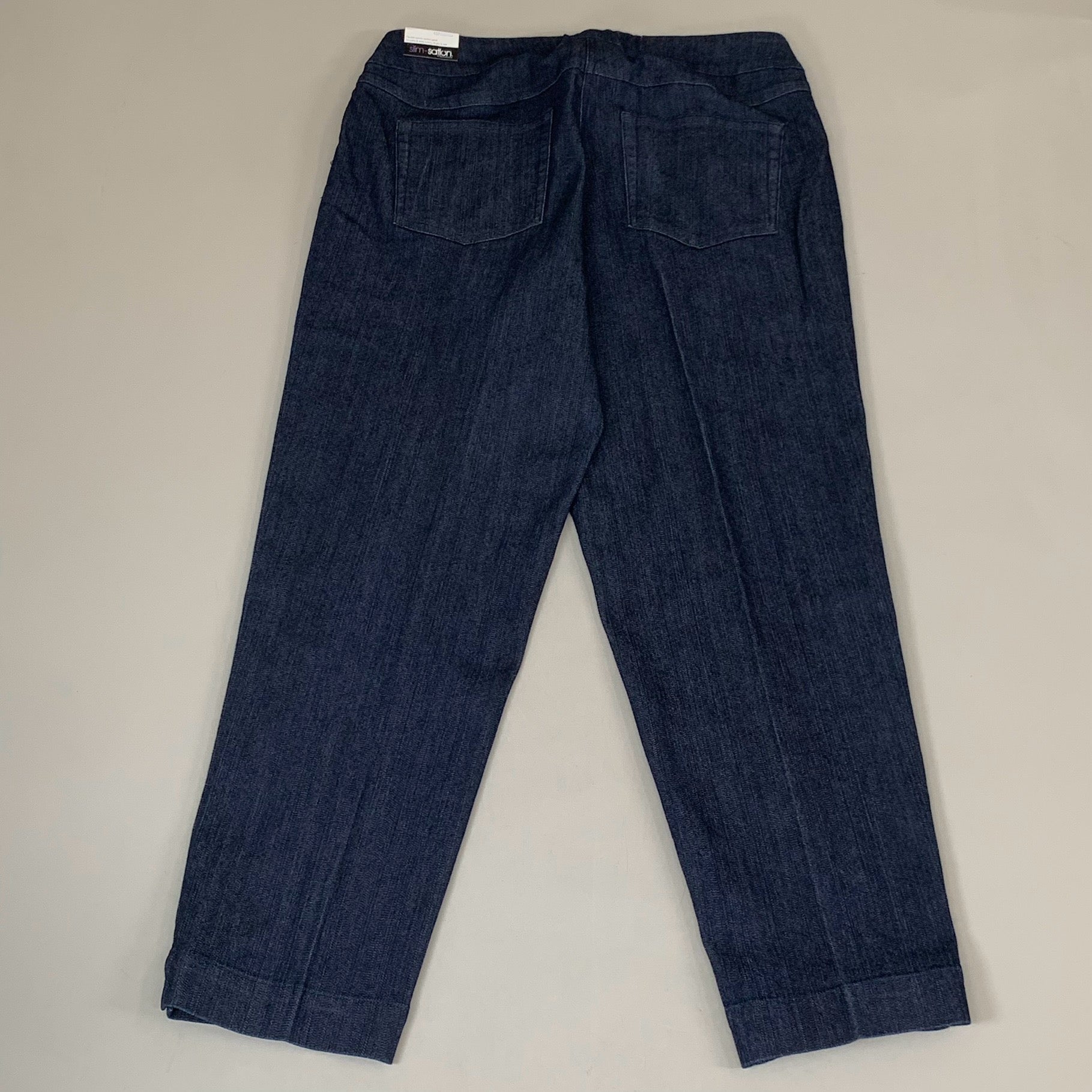 MULTIPLES Ankle Pants Petite Women's Sz 14 Denim M2623P