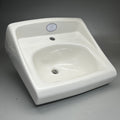 SLOAN Vitreous China Wall-Mounted Backsplash Lavatory Sink White SS3103