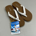COBIAN Skinny Bounce Comfortable Synthetic Strap Women's Sz 8 White SKI25-110-08
