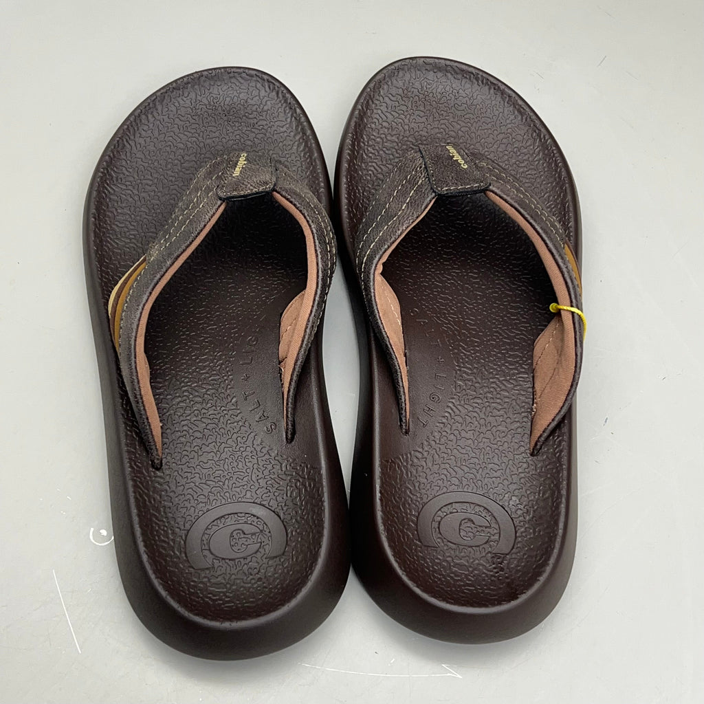COBIAN Kandui Synthetic Leather Strap Men's Sz 12, EU 45 Chocolate KAN25-2011-12