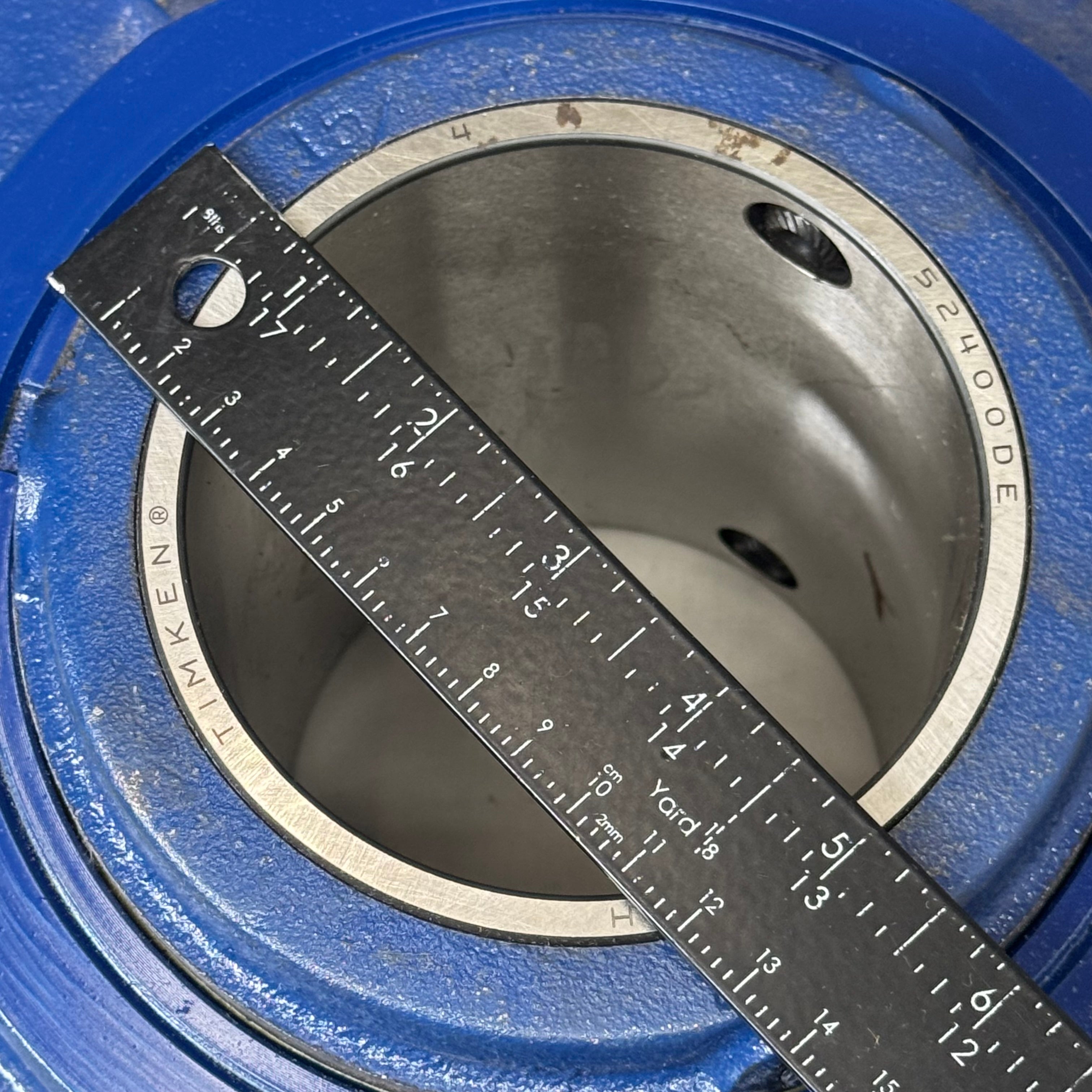 ROYERSFORD Type E Piloted Flange Bearings 4" Non-Expansion Blue 20-06-0400