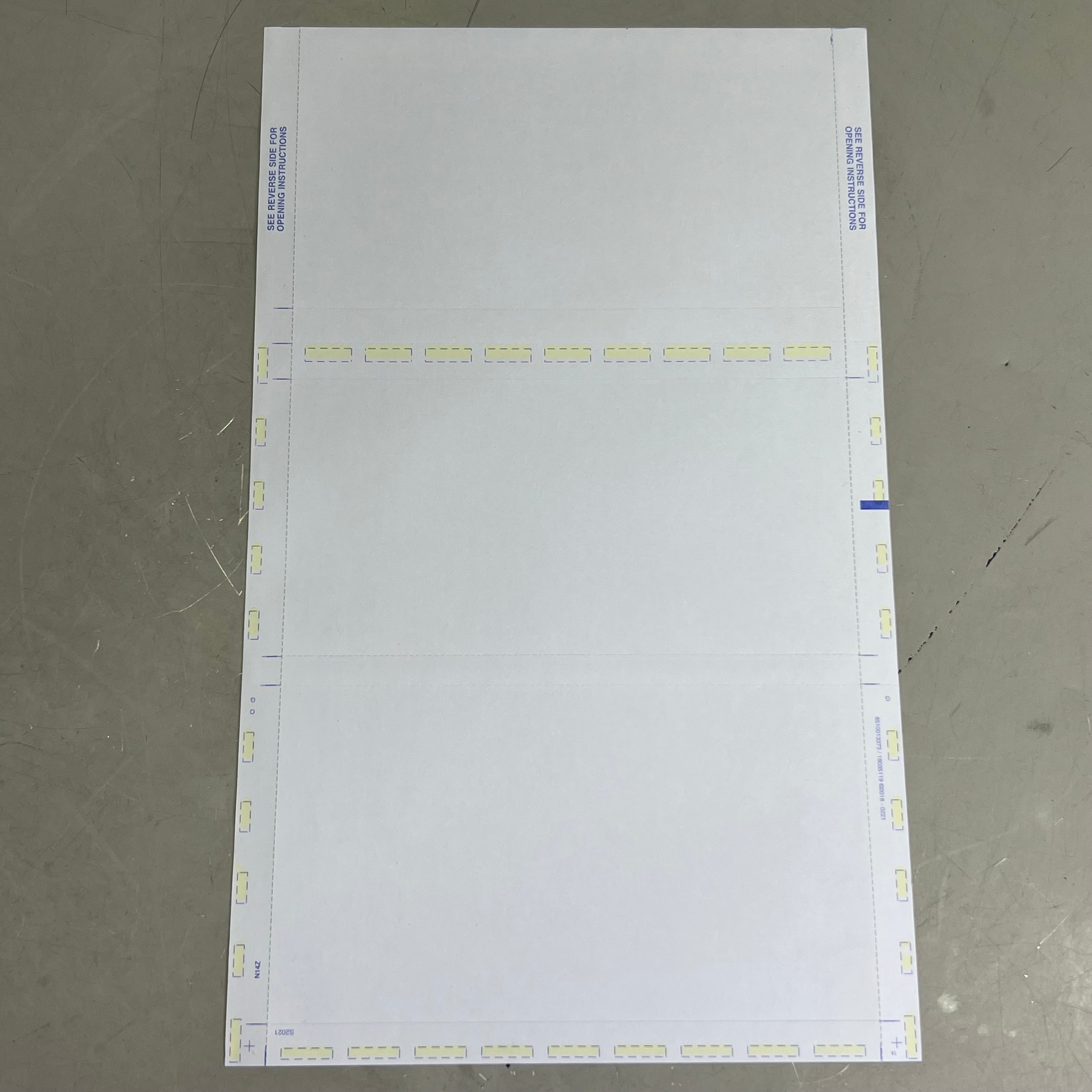 Check Paper (2000 Sheets) Sz 8.5" W x 14" L, White