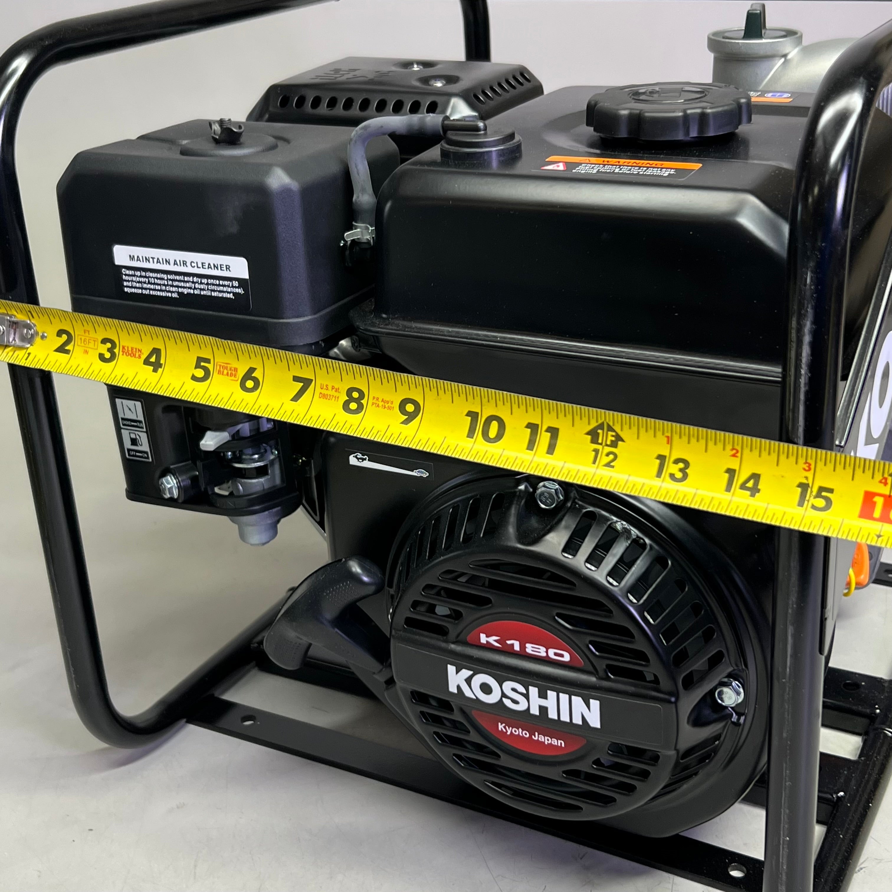 KOSHIN K180-3 Water Pump Sz 18" L x 15" W x 15" H, Grey & Black SEV-50X