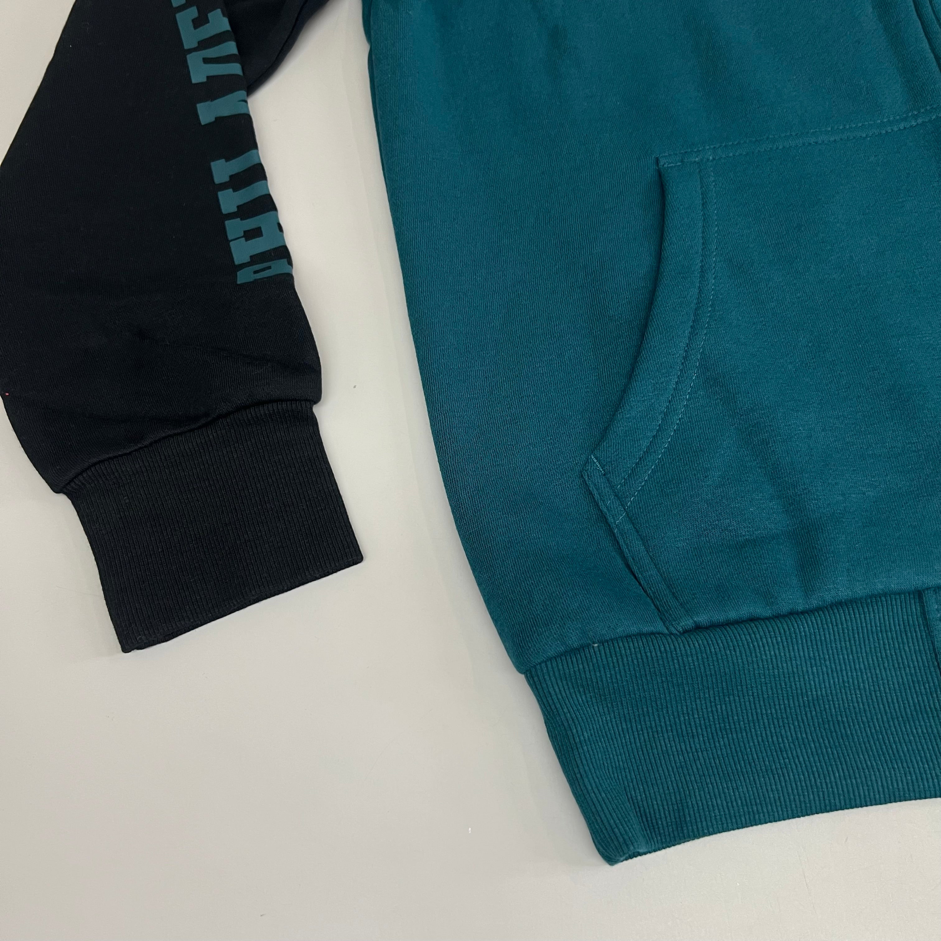 NFL (2 Piece) G-III Sports By Carl Banks Philadelphia Eagles T-Shirt & Full-Zip Hoodie Set Men's Sz M Black/ Green