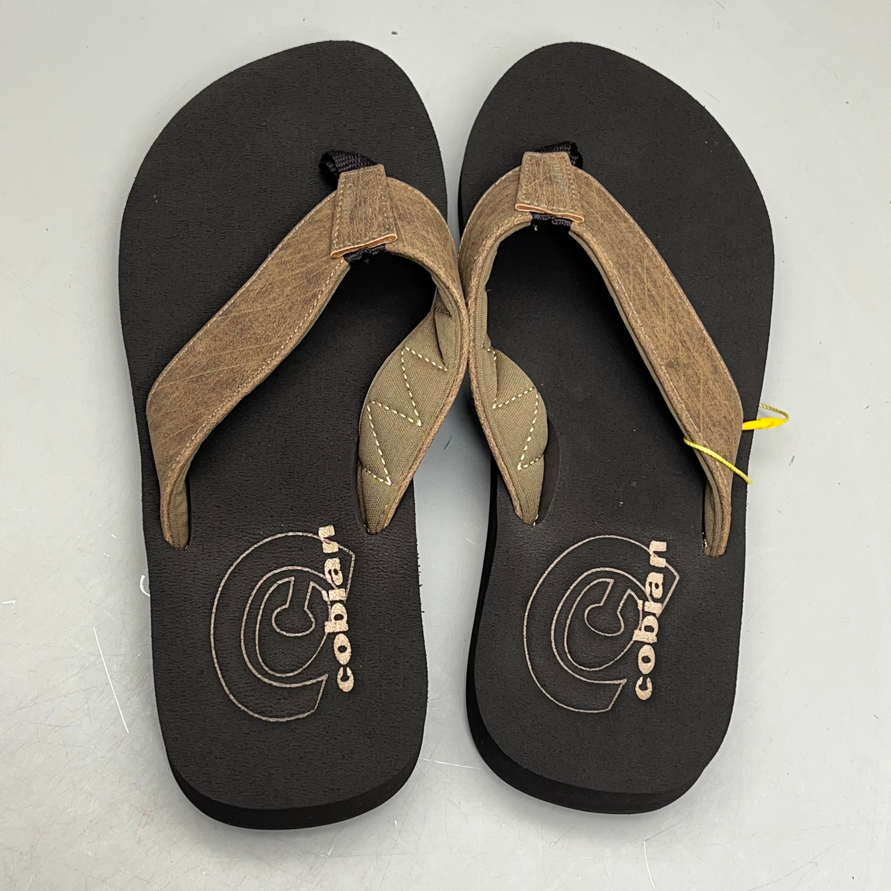COBIAN Floater Sandals Synthetic Strap Men's Sz 12, EU 45 Mocha FLT18-203-12