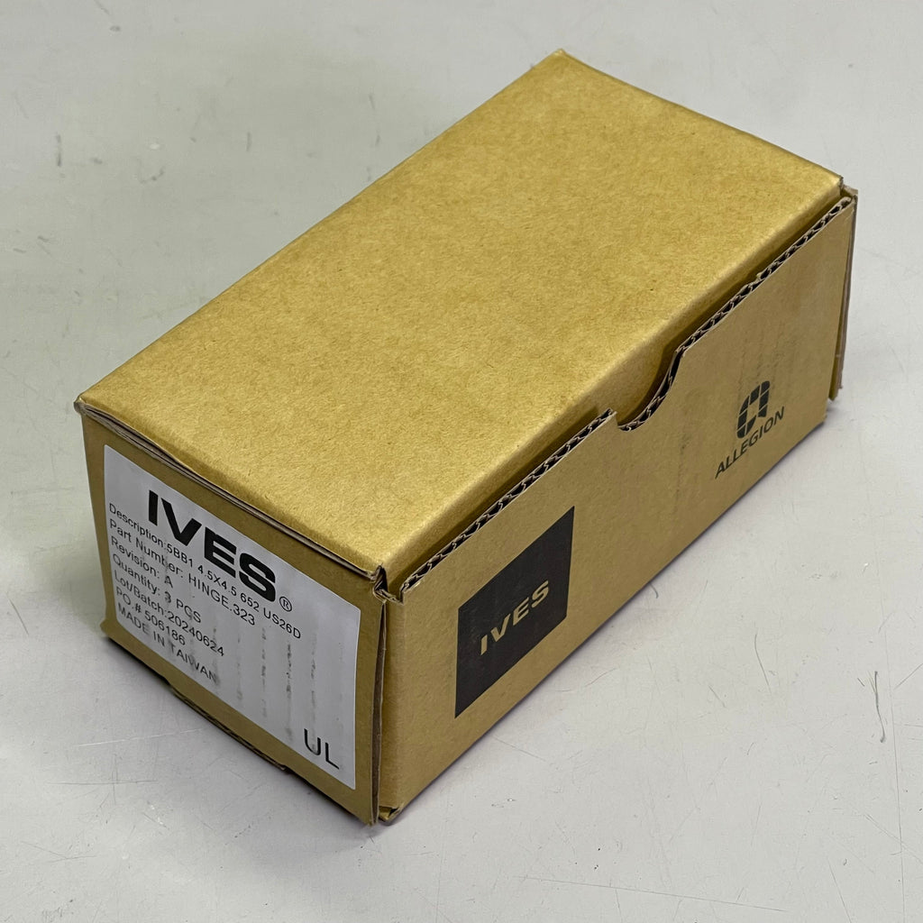 IVES (3 PACK) Full Mortise 5-Knuckle Hinge 4.5" x 4.5" Satin Chrome HINGE.323