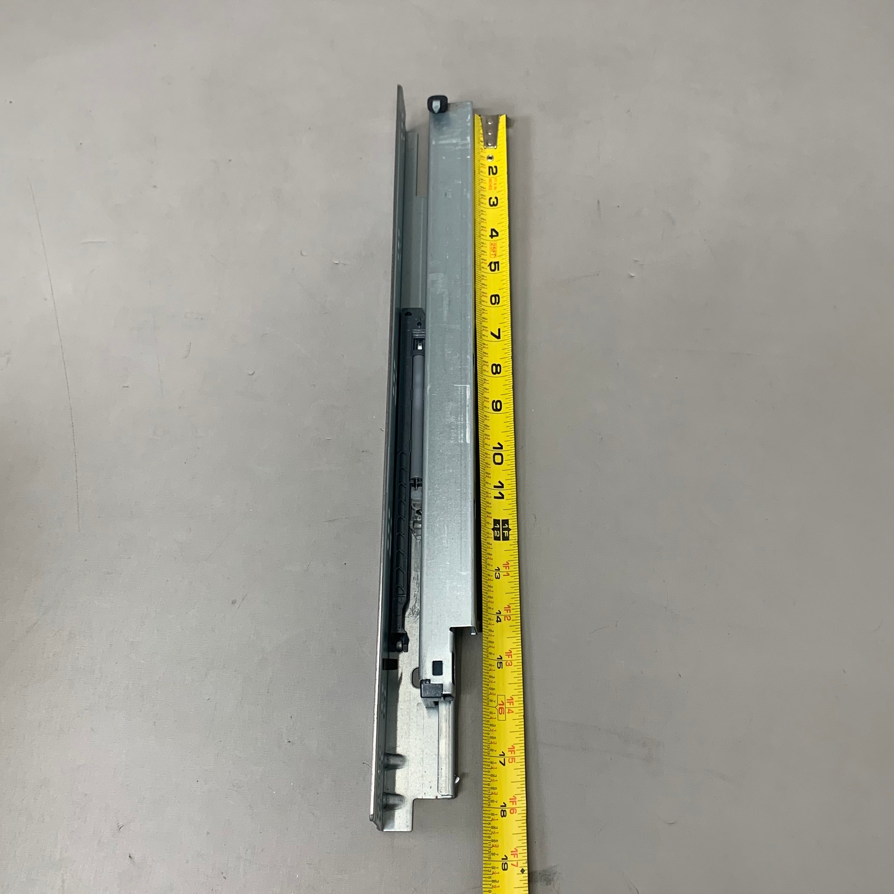 LAUREY (1 Pair) Under-mount Drawer Slide Extension 18" Grey 10818