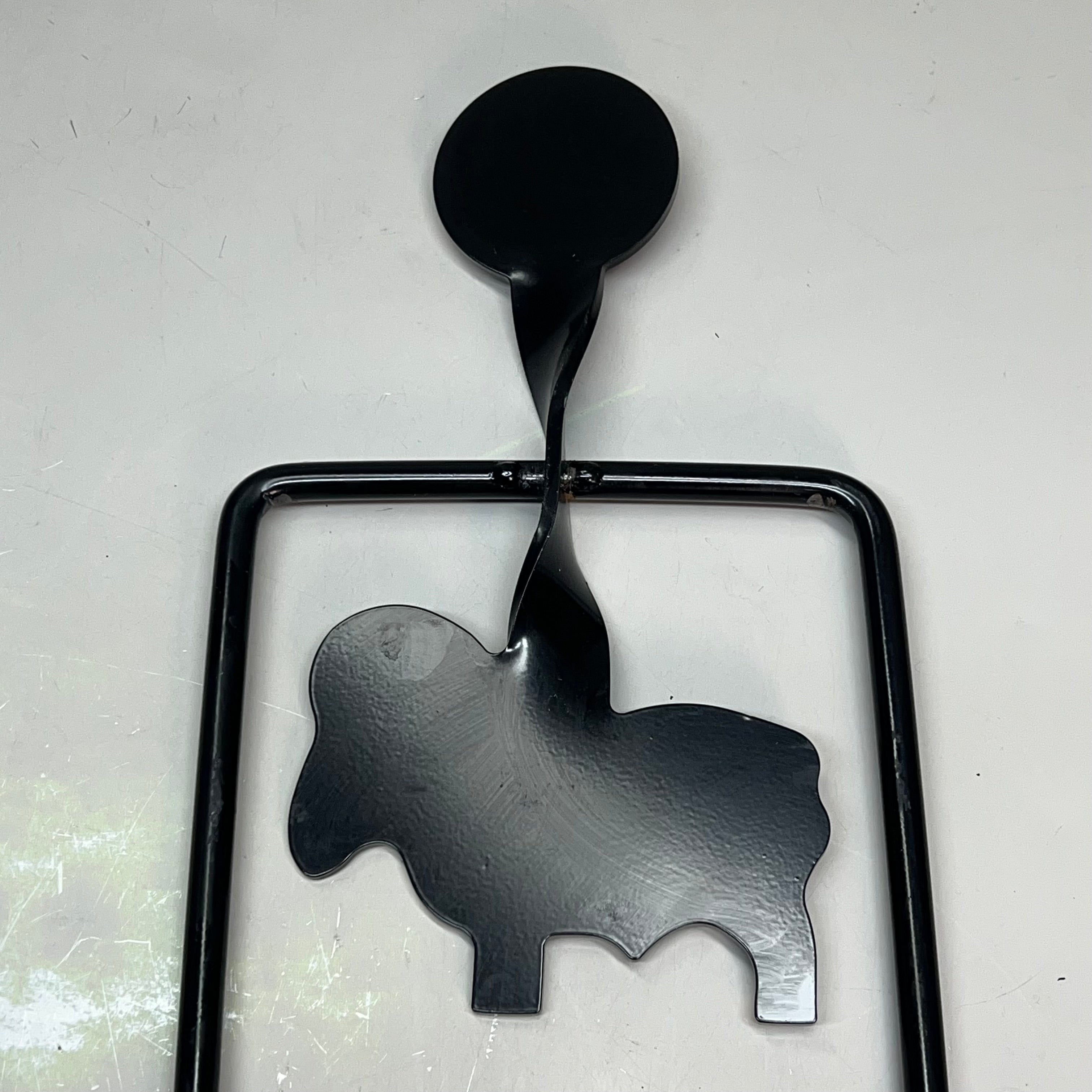TAYLOR TARGETS  Animal Silhouette Steel Spinning Target .22 Caliber 1-3″ Upper