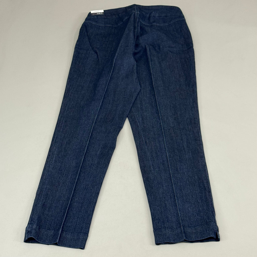MULTIPLES Narrow Leg Pants Petite Women's Sz 14 Denim M2604P