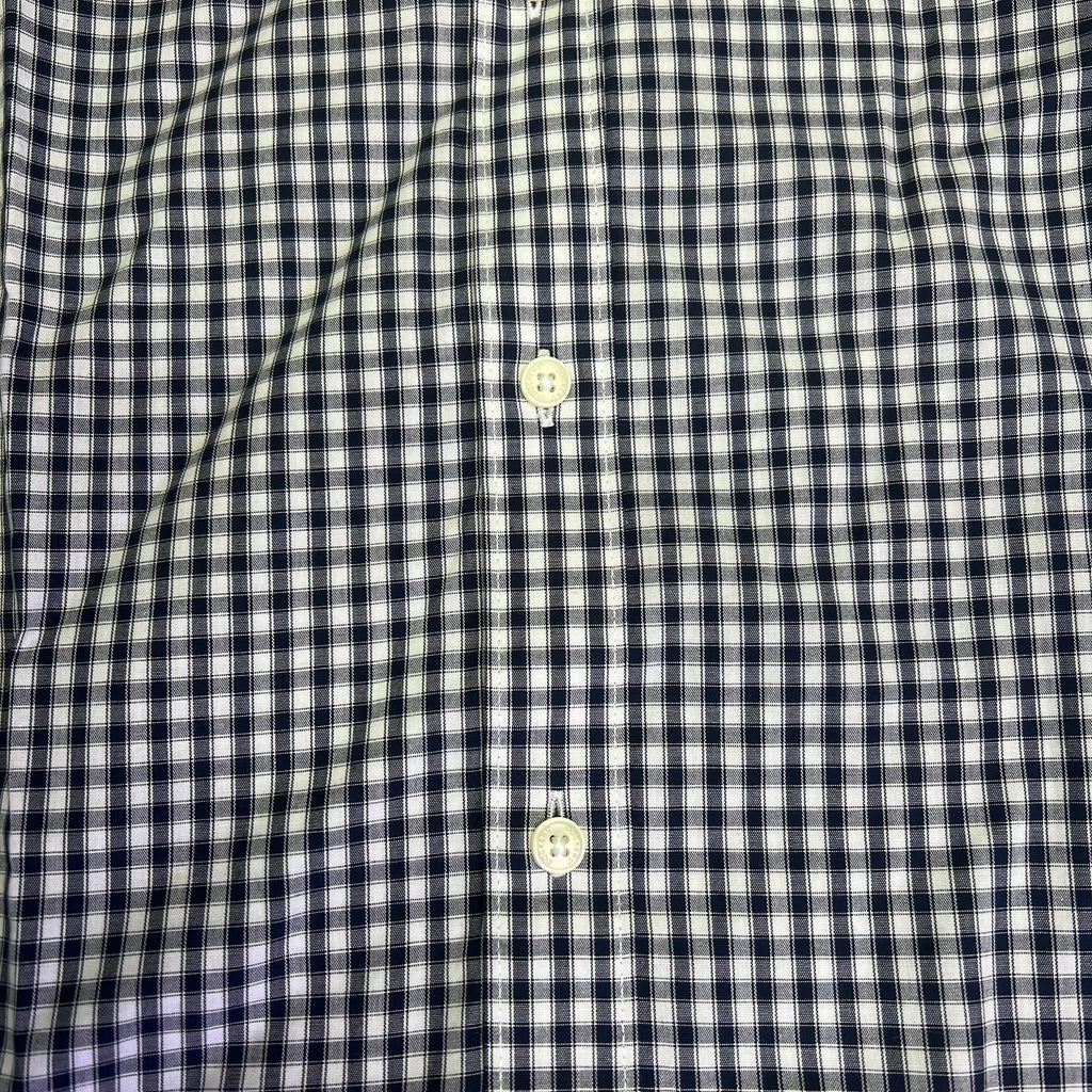 DOCKERS Signature Stain Defender Button Up Shirt Men's Sz XL Navy Blue A42520010