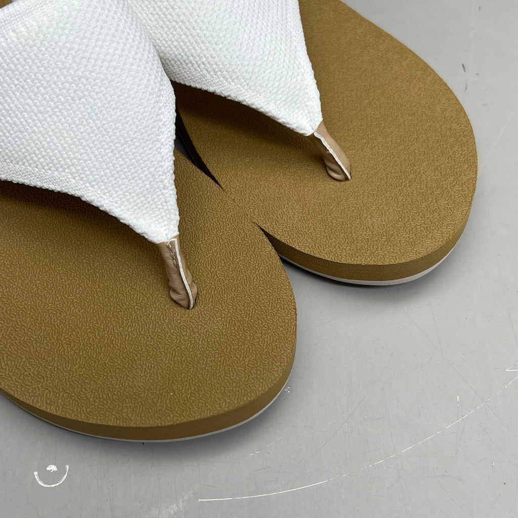 COBIAN Bermuda Bounce Mesh Strap Women's Sz 8 EU 38.5 Cream BEB24-110-8