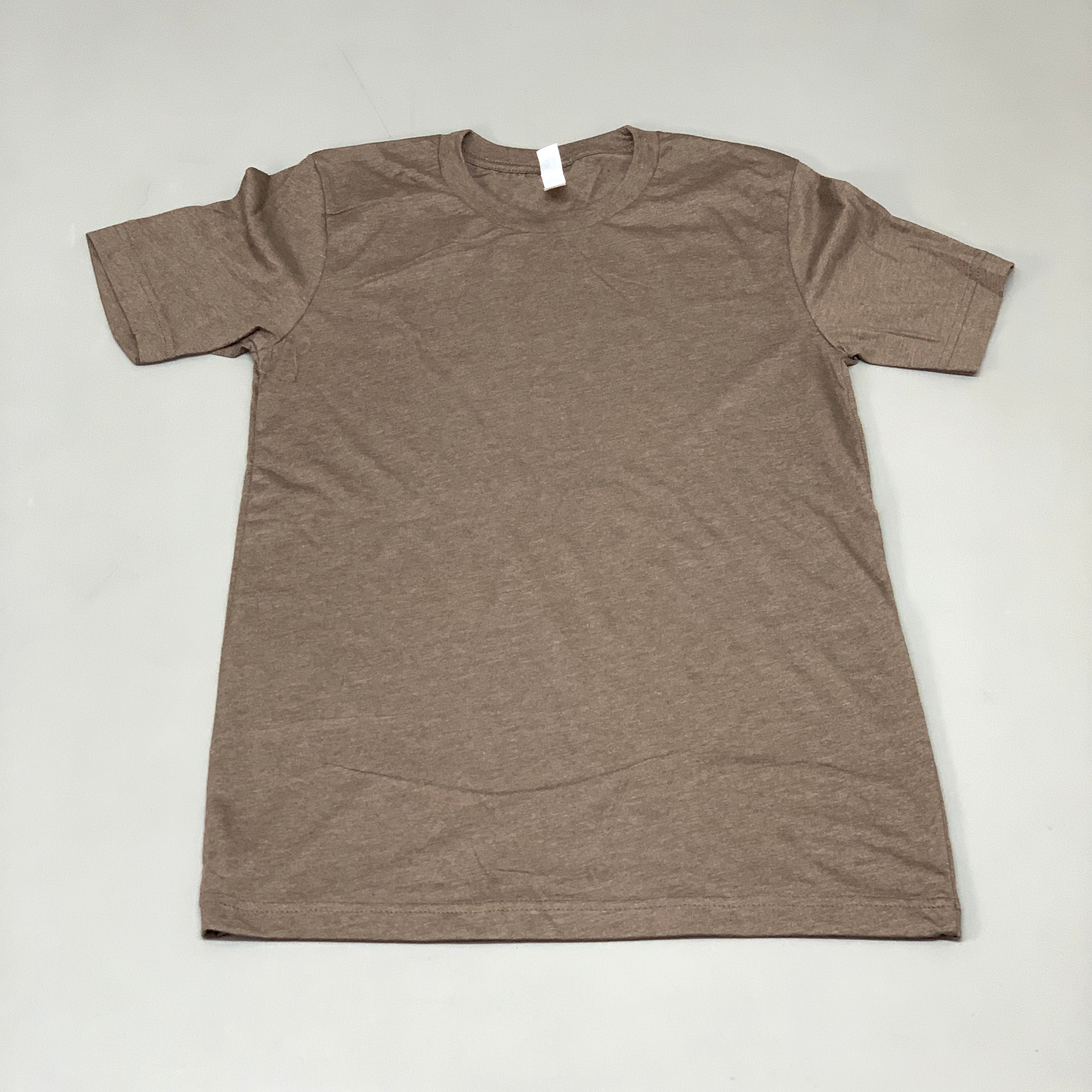 BELLA + CANVAS (12-PACK) Unisex Crewneck Short Sleeve Tees Sz S Heather Brown (New)