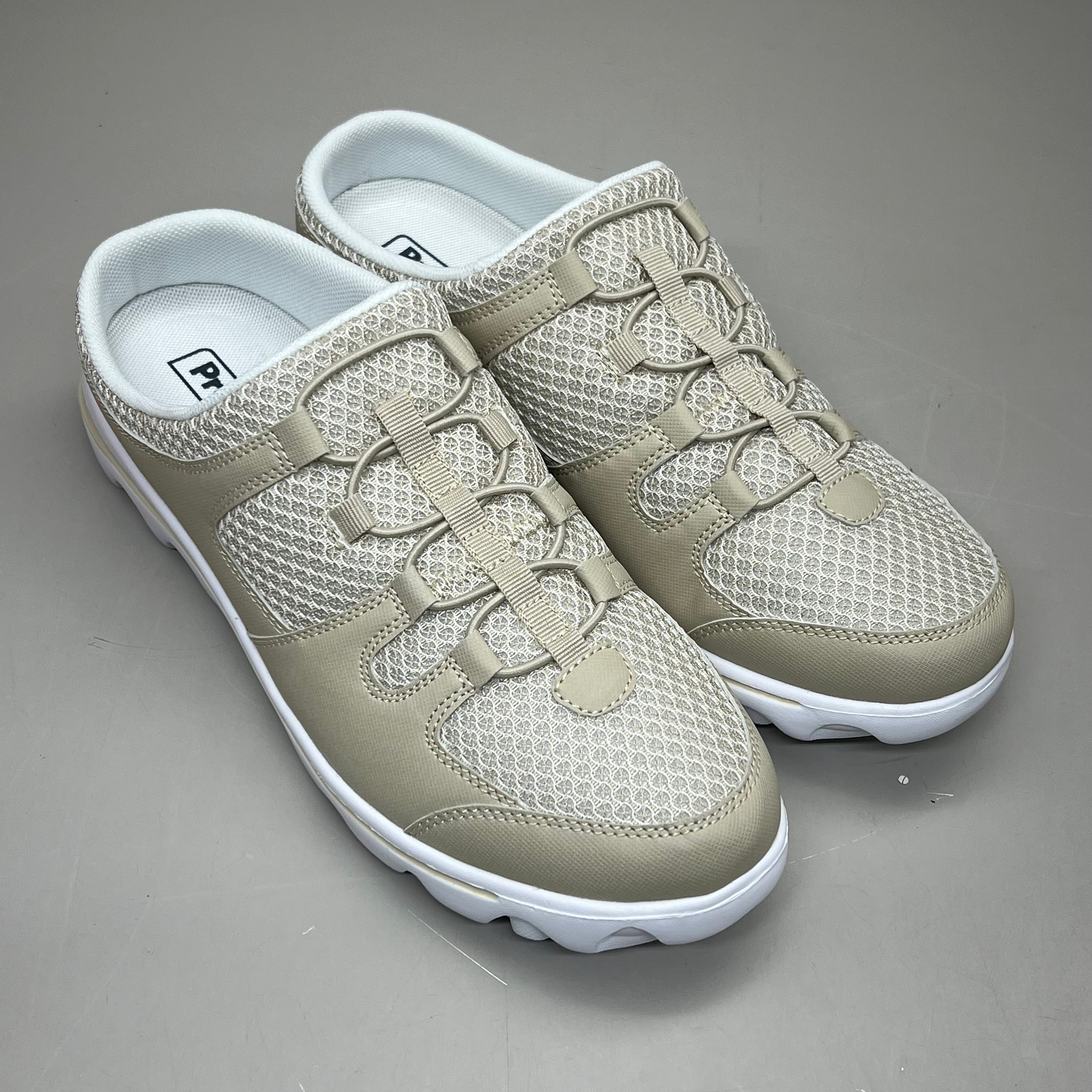 PROPET TravelActiv Slide Breathable 2 Tone Mesh Women's Sz 7.5 X(2E) Sand WAT011MSANX-07H