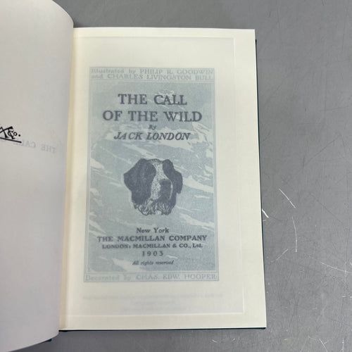 CALL OF THE WILD By Jack London Hardback Edition Book 1903 Reproduction 1993