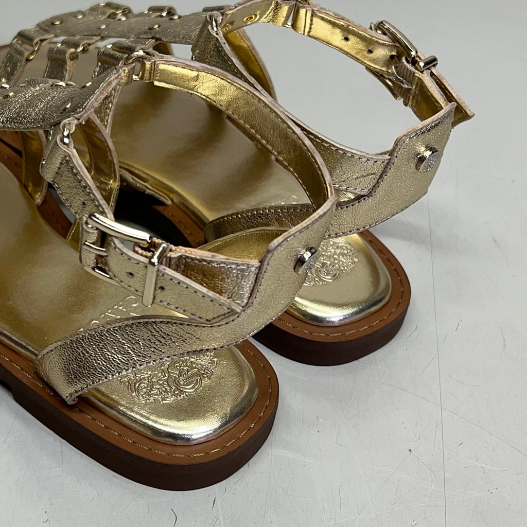 VINCE CAMUTO Leather Studded Gladiator Sandals Women's Sz 7.5M Egyptian Gold