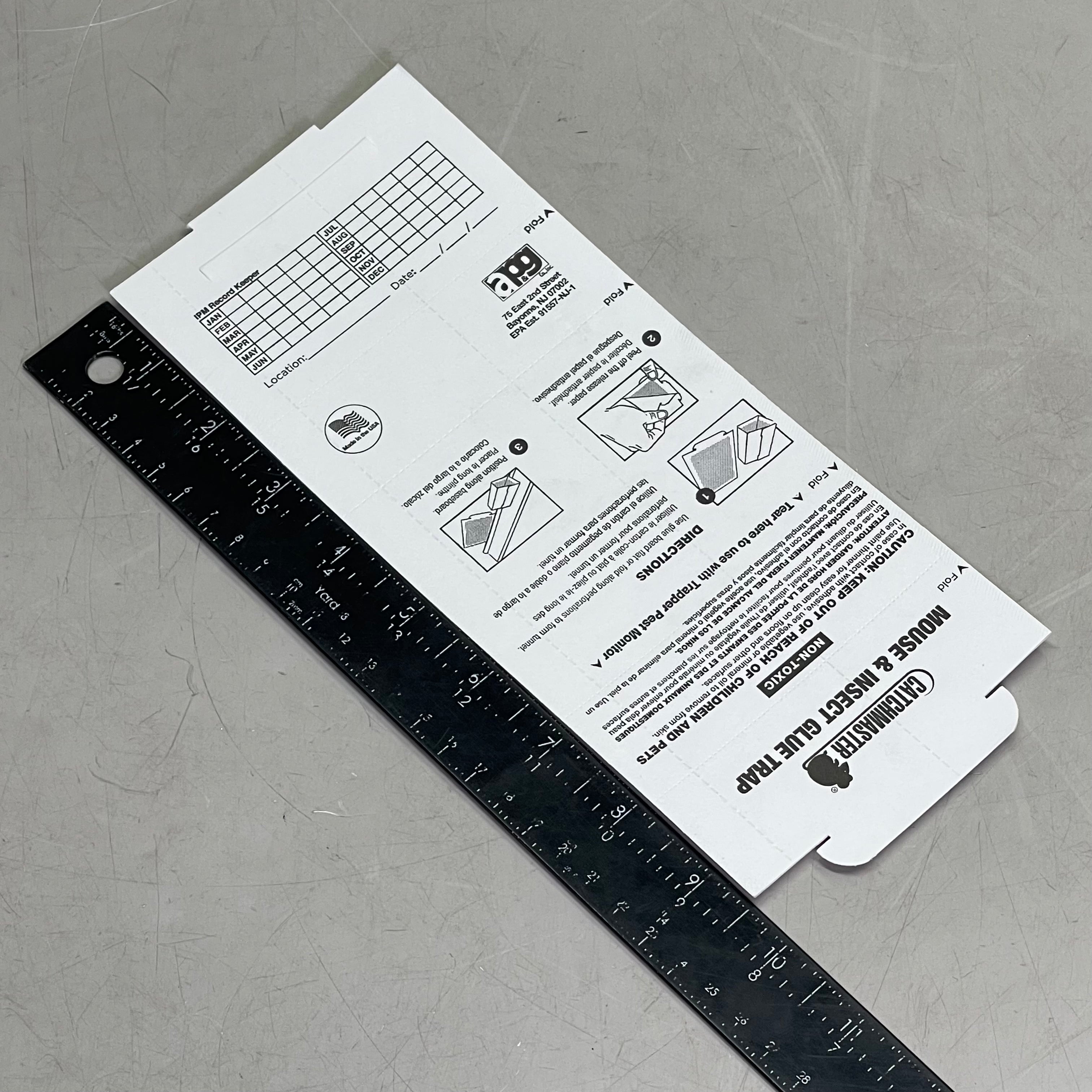ZA@ CATCHMASTER (72-PACK) Mouse & Insect Glue Boards 10.1"x4" Peanut Butter Scented 72TC