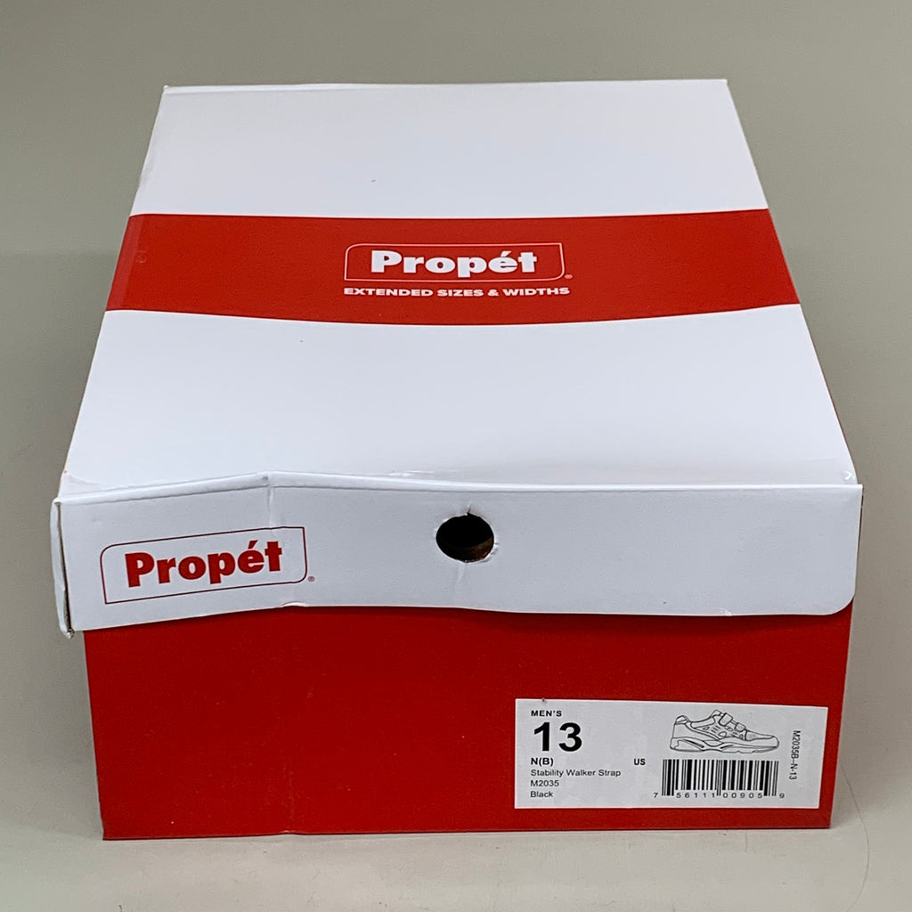 PROPET Stability Walker Strap Sneaker Shoes Men's SZ 13 Black M2035B-N-13