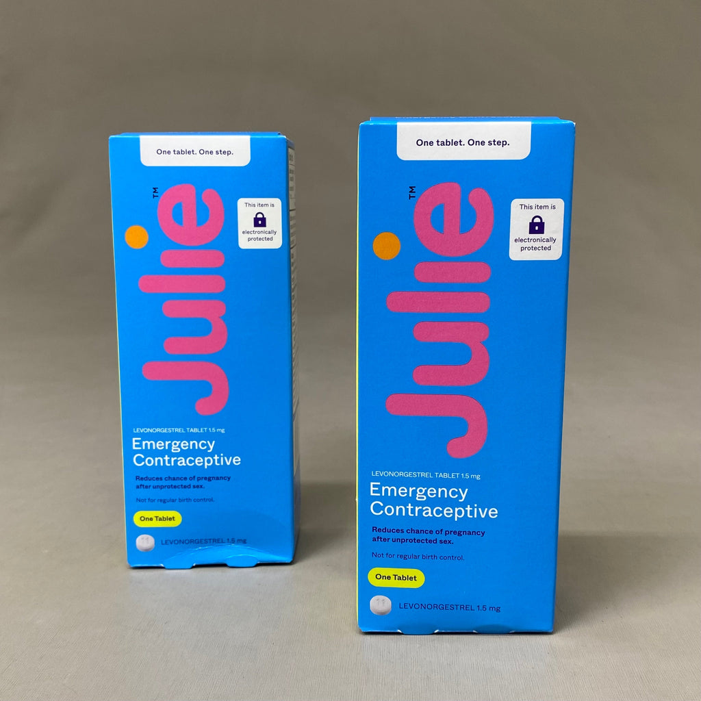 JULIE (62 Pack) Emergency Contraceptive Levonorgestrel Tablets 1.5 mg BB 10/25