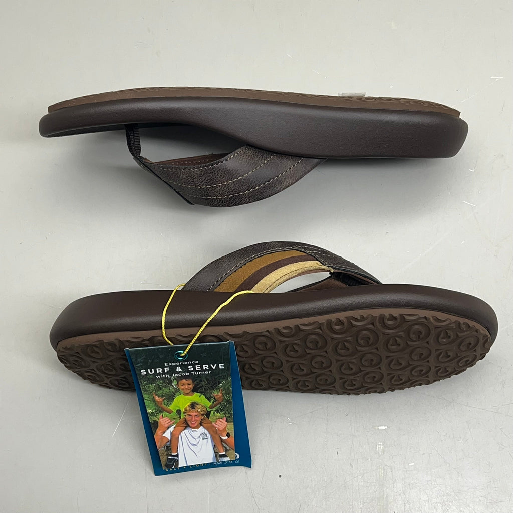 COBIAN Kandui Synthetic Leather Strap Men's Sz 11, EU 44 Chocolate KAN25-2011-11