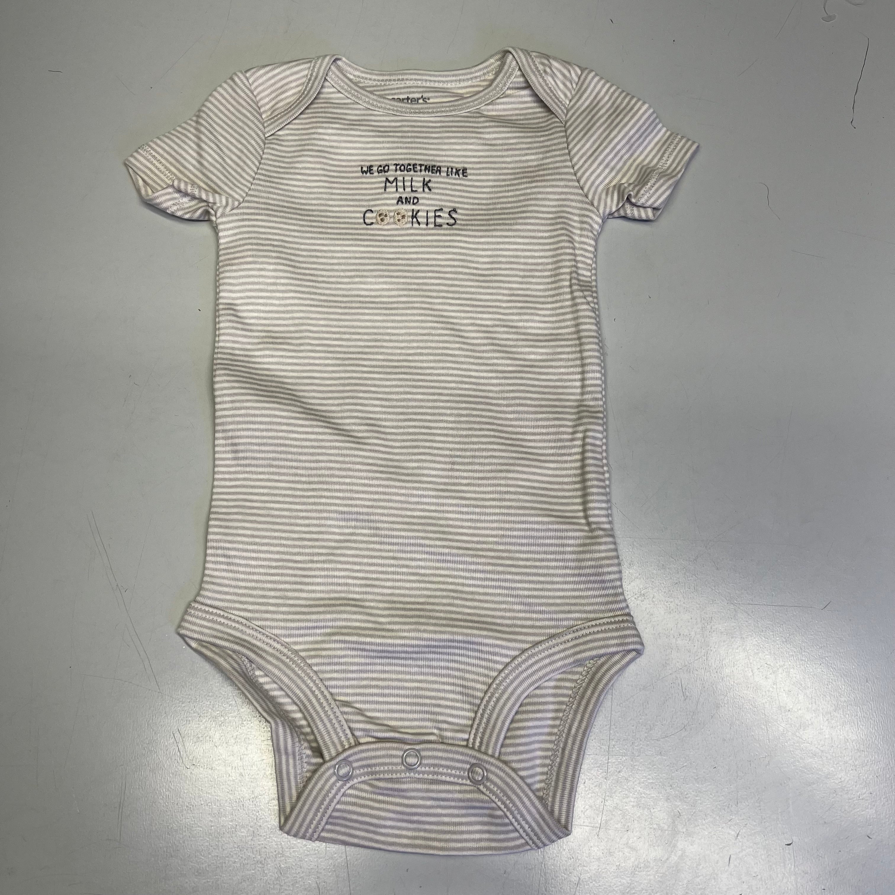 CARTERS (SET OF 3) 100% Cotton Milk & Cookies Set  Baby's Sz Newborn 1T122410