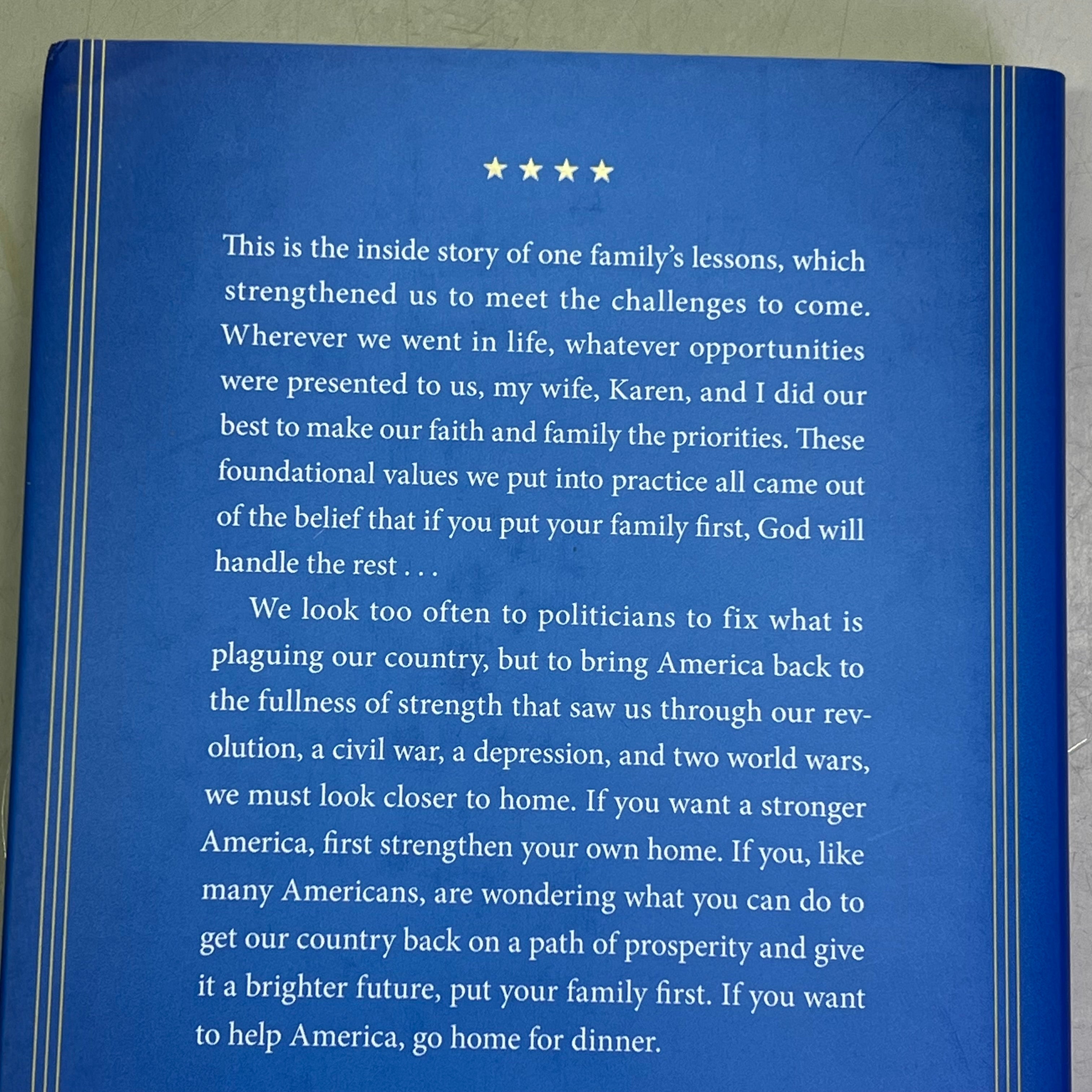 GO HOME FOR DINNER Advice On How Faith Makes A Family & Family Makes A Life Book