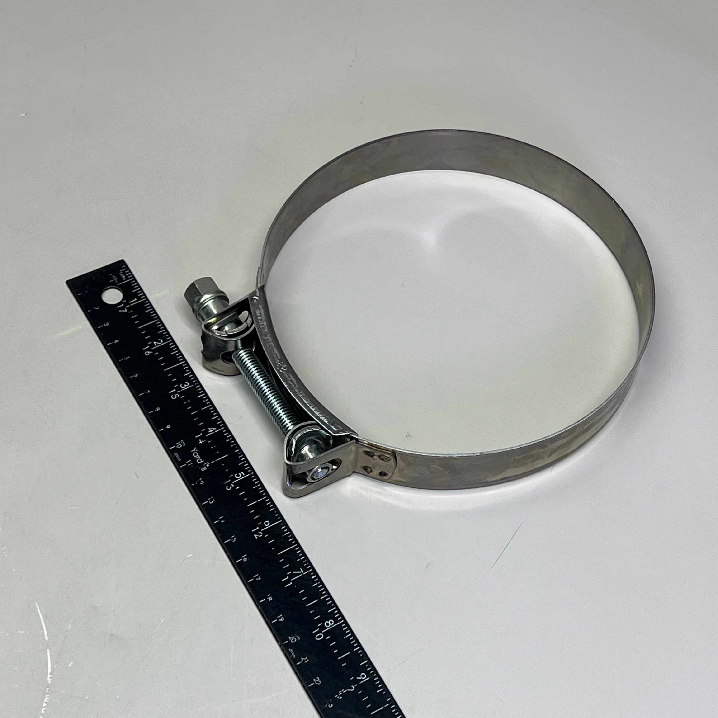MIKALOR (2 PACK) Supra Hose Clamp W2 430SS 6.38"-6.85" Dia 1.2" W 162-174