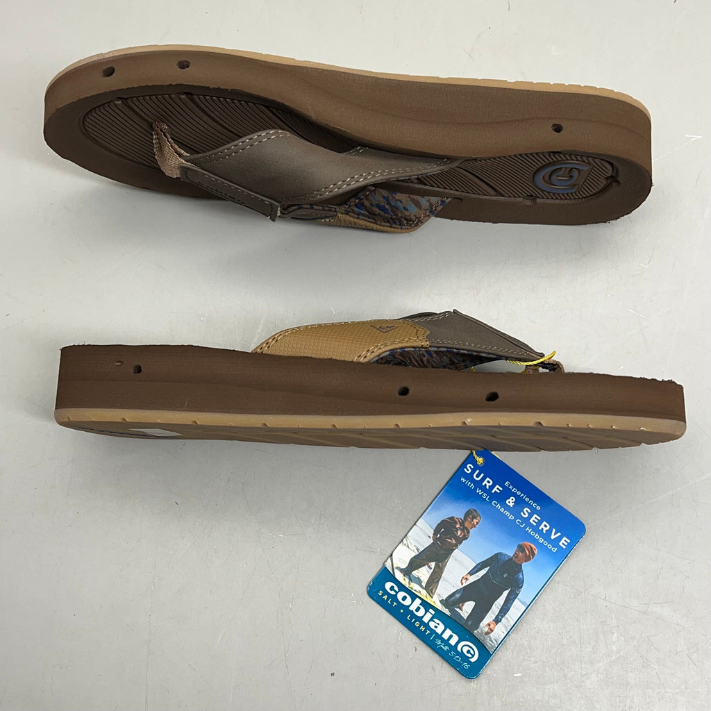 COBIAN Synthetic Suede Draino 3 Sandals  Men's Sz 12, EU 45 Brown HBD23-200-12