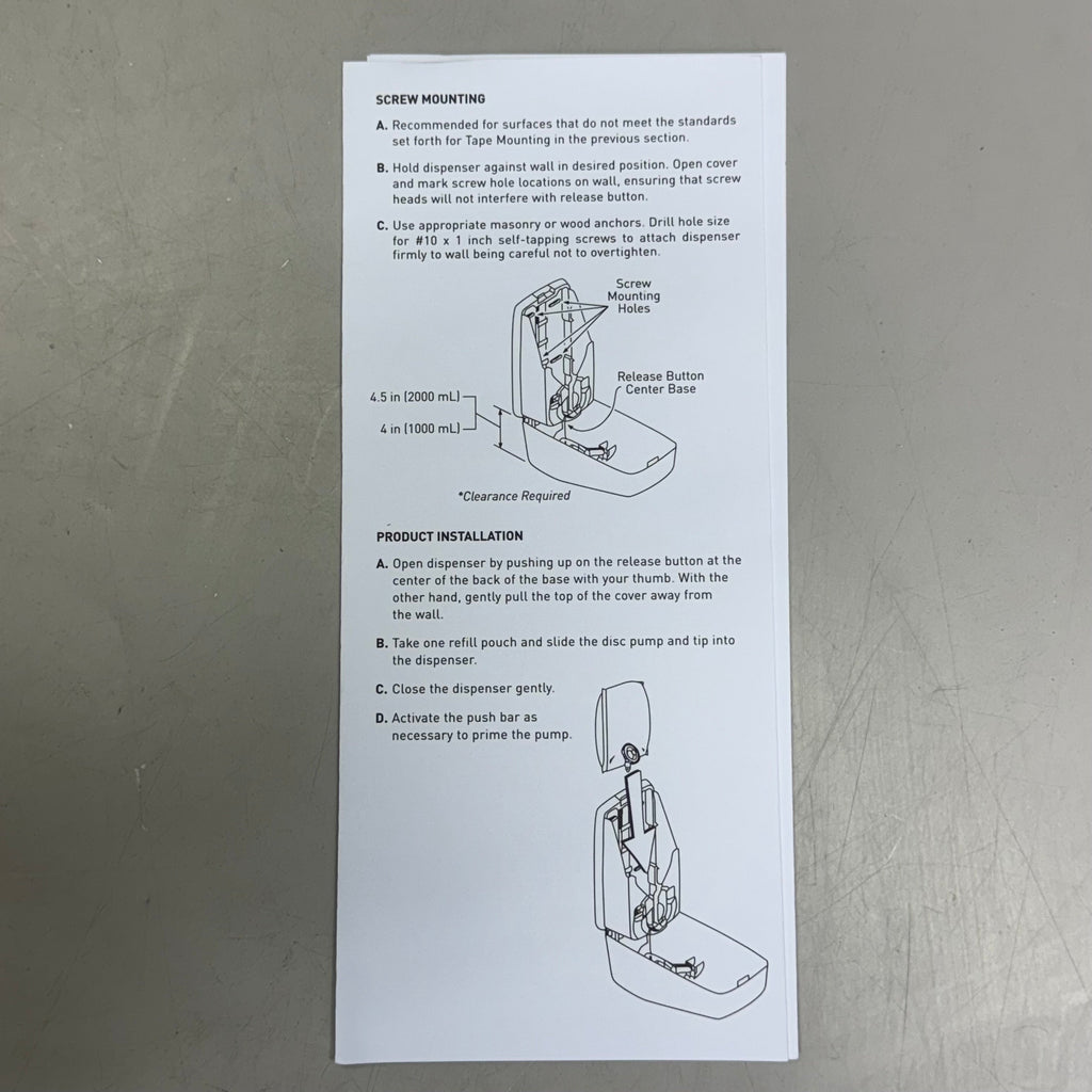 MCKESSON (4 PACK) Soap Dispenser Wall Mount 9.5" H x 4" x 4", White 53-1000