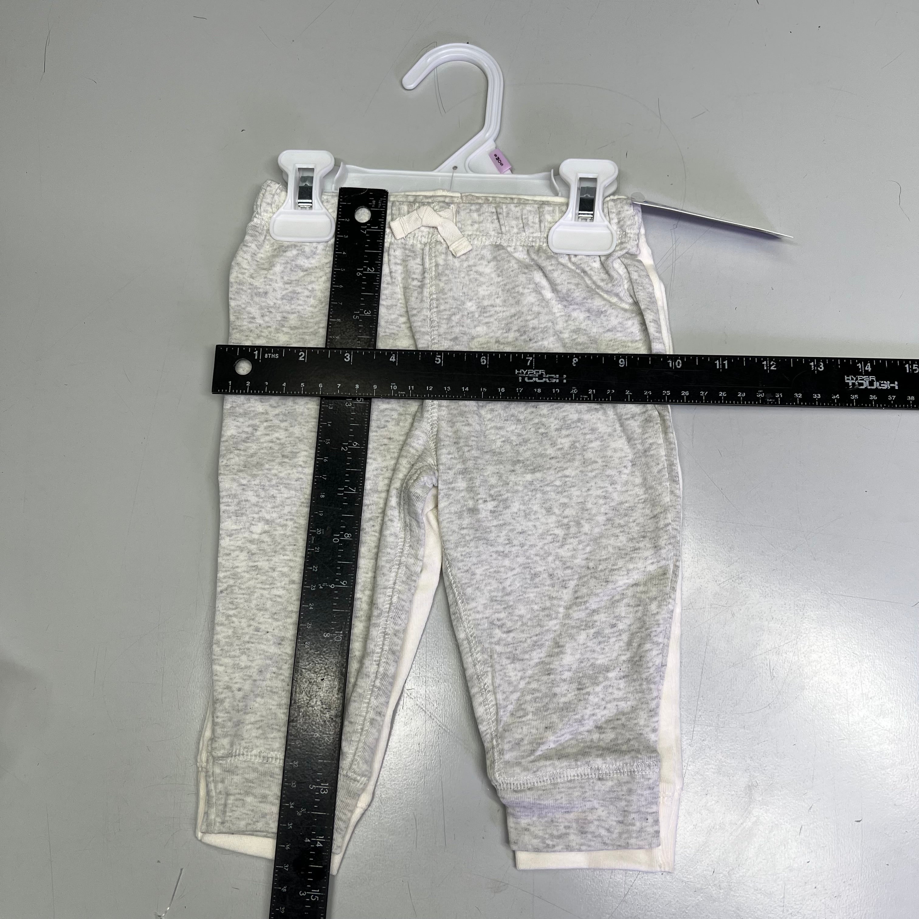 CARTERS (SET OF 2) Cotton Jogger Pants Baby's 9M Heather Grey/Ivory 1S992310