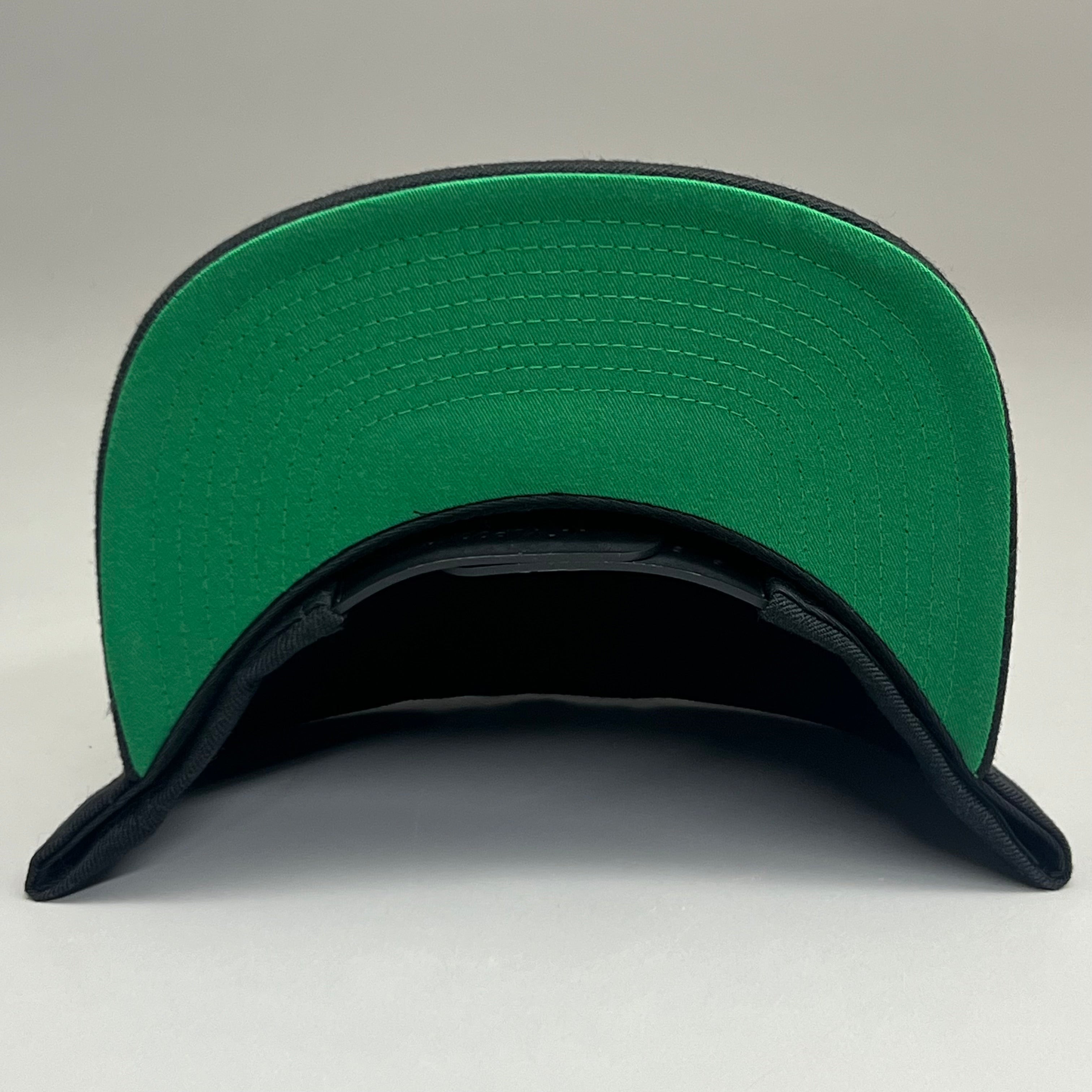 YUPOONG (10 PACK) Classic Snapback Baseball Cap Hat Black Bulk!