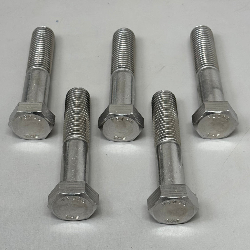 BRIIKSEN (5 PACK) Hex Head Cap Screws Standard thread SS 304 5" HHCSSS1C5 As-is