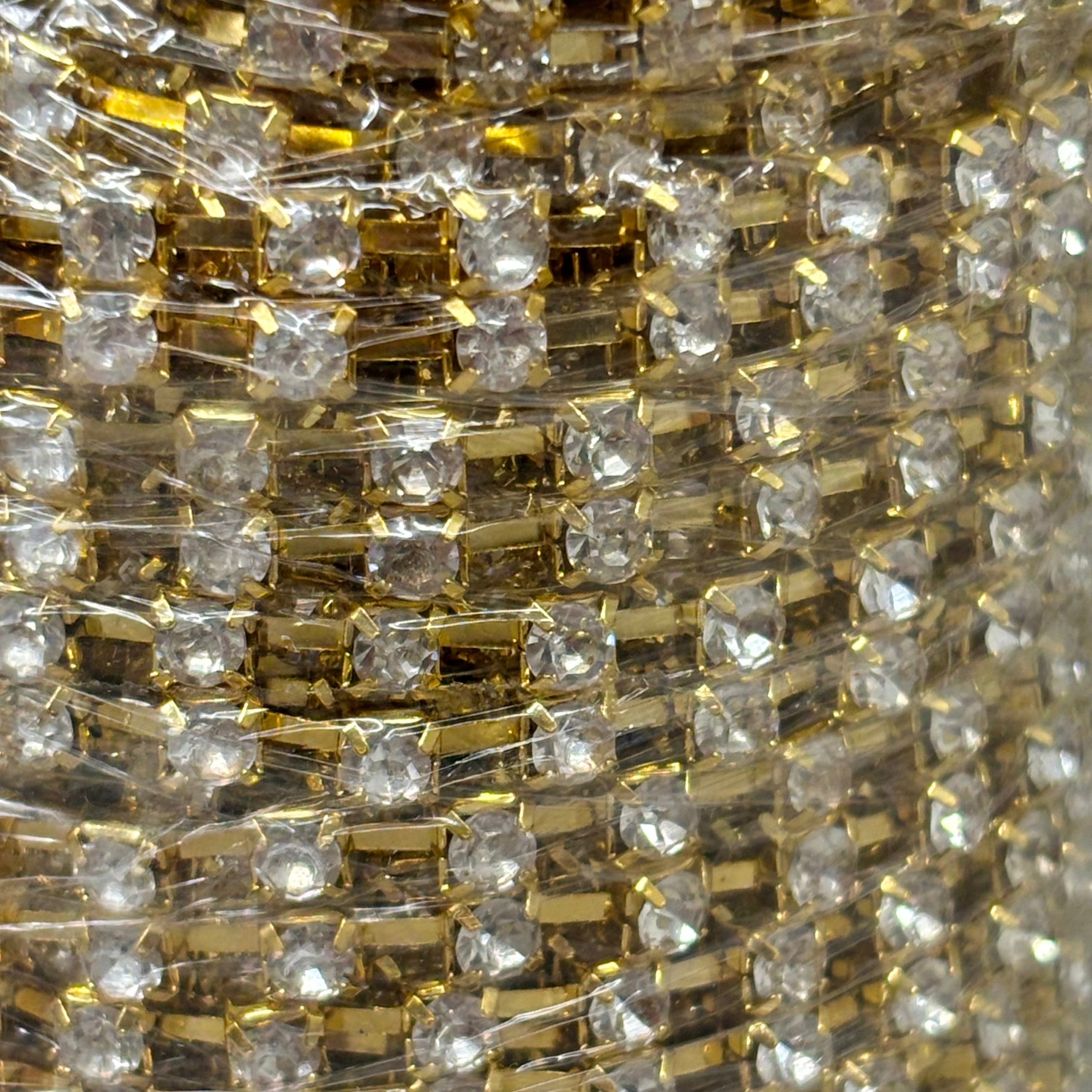 RAZ IMPORTS Christmas Tree Garland Metal 10 Yard Gold Sparkle Rhinestone G4402324