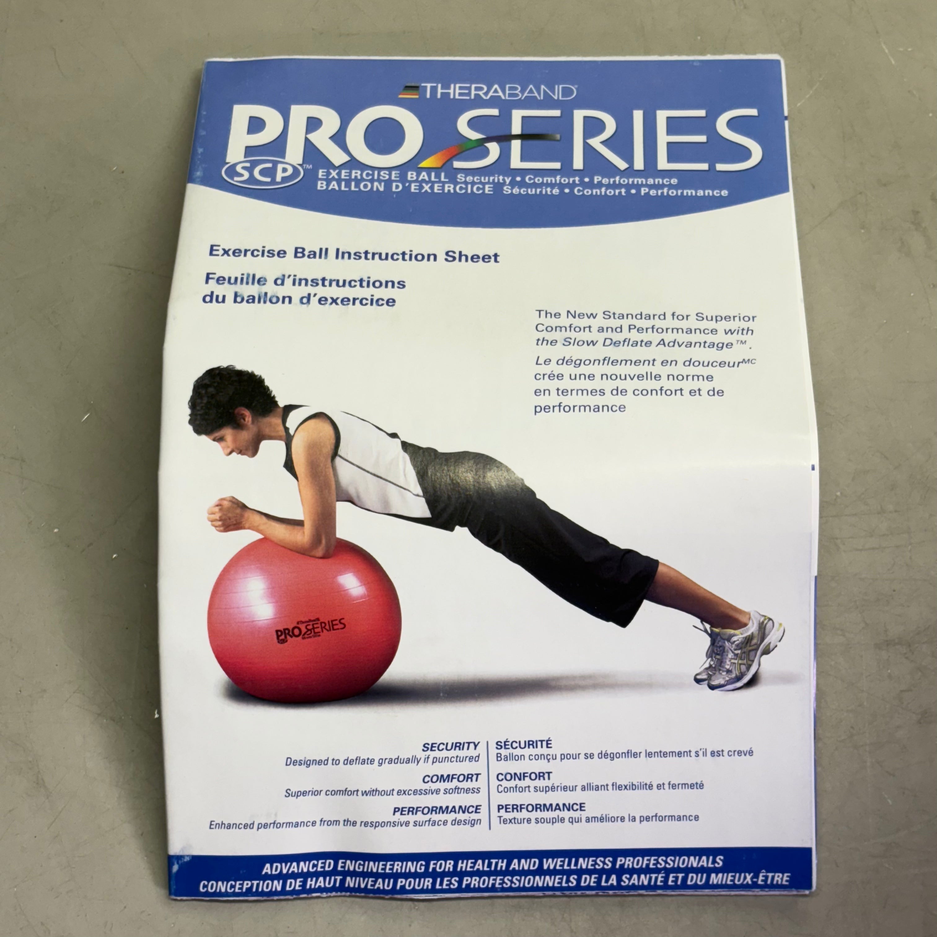 THERABAND Pro Series Exercise Ball Maximum Comfort And Performance   55cm Red 23020